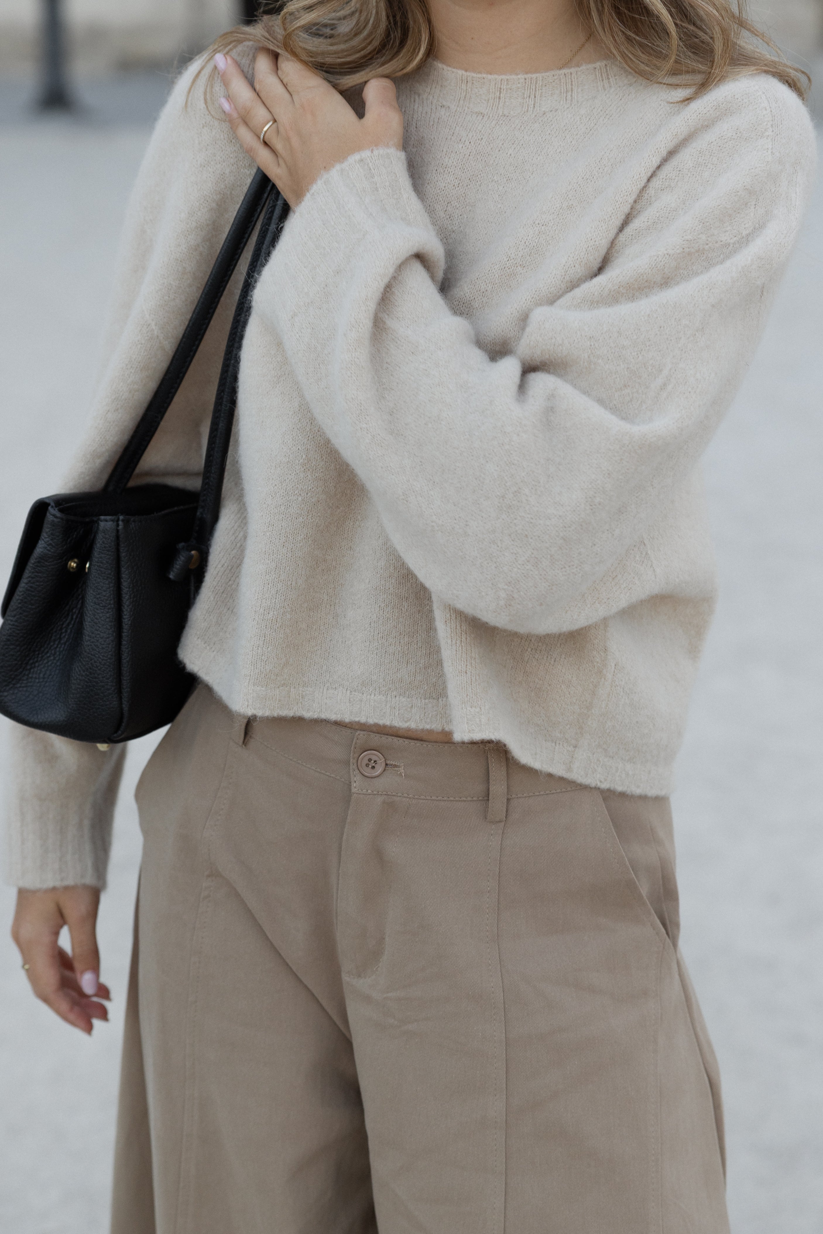JANE ALPACA WOOL KNIT BEIGE