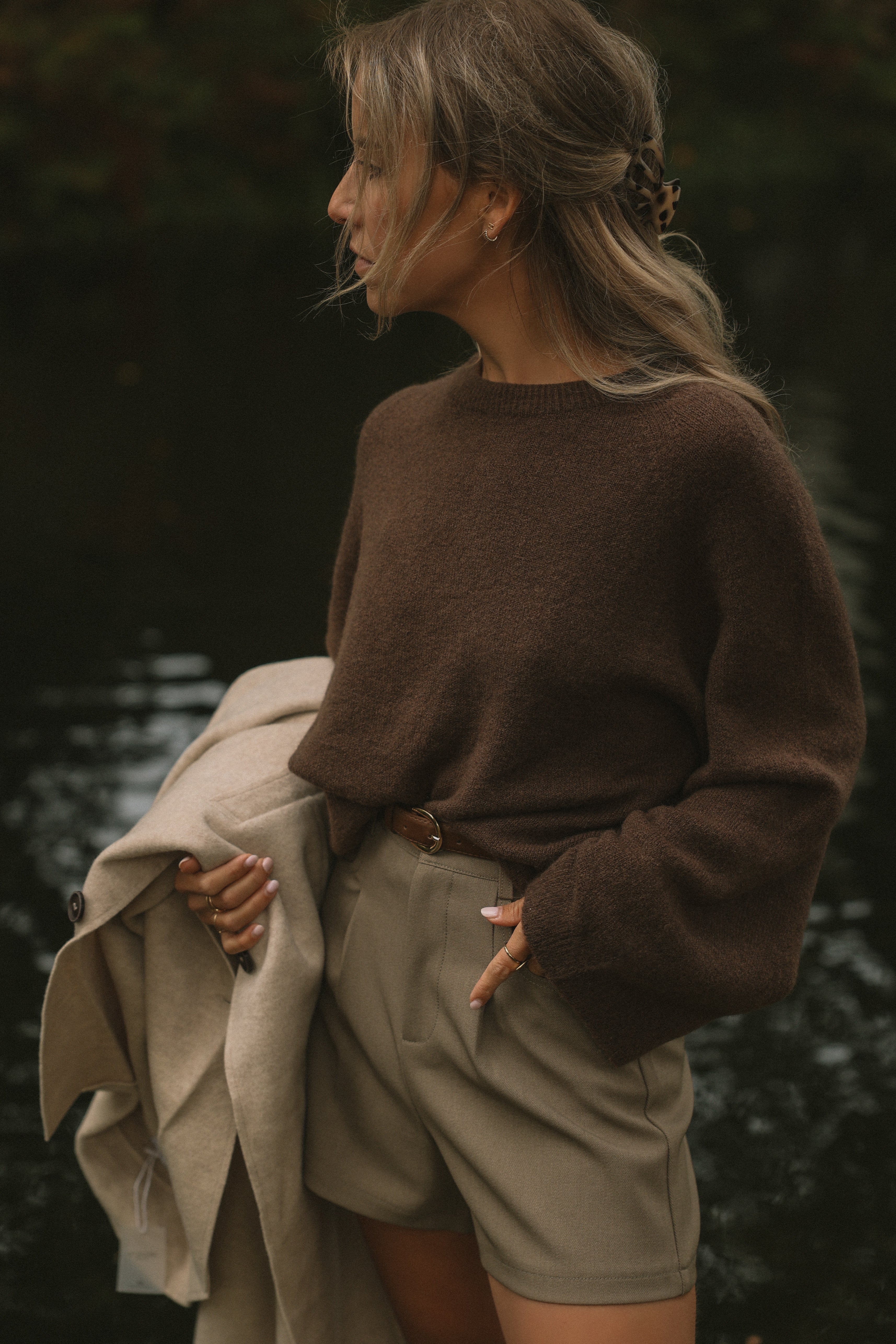 WIDE SLEEVE SARAH KNIT CHOCO