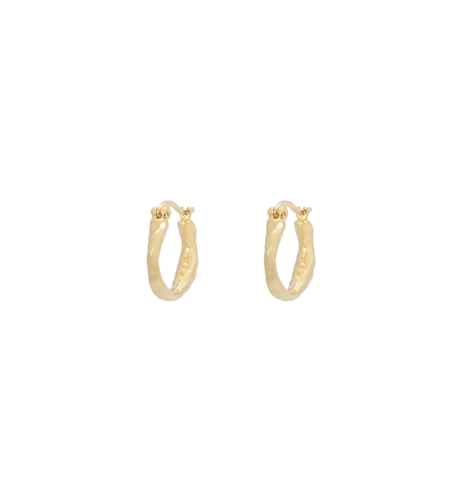 Small Organic Hoop Earrings