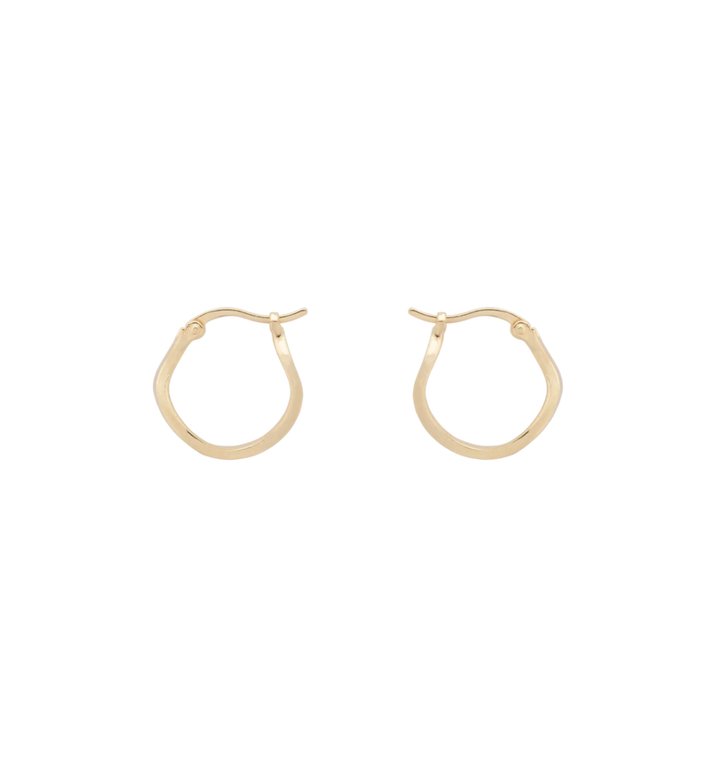 Small Organic Hoop Earrings