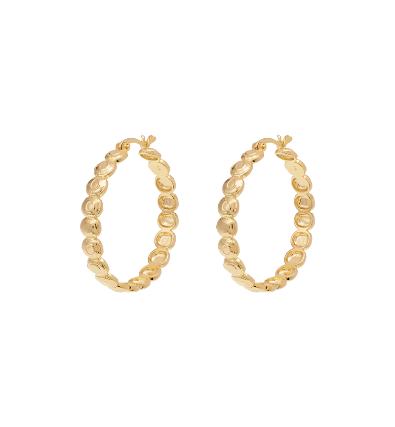 LARGE RELIC HOOP EARRINGS