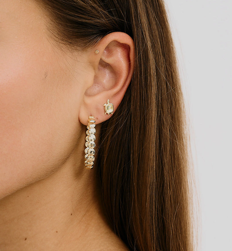 LARGE RELIC HOOP EARRINGS