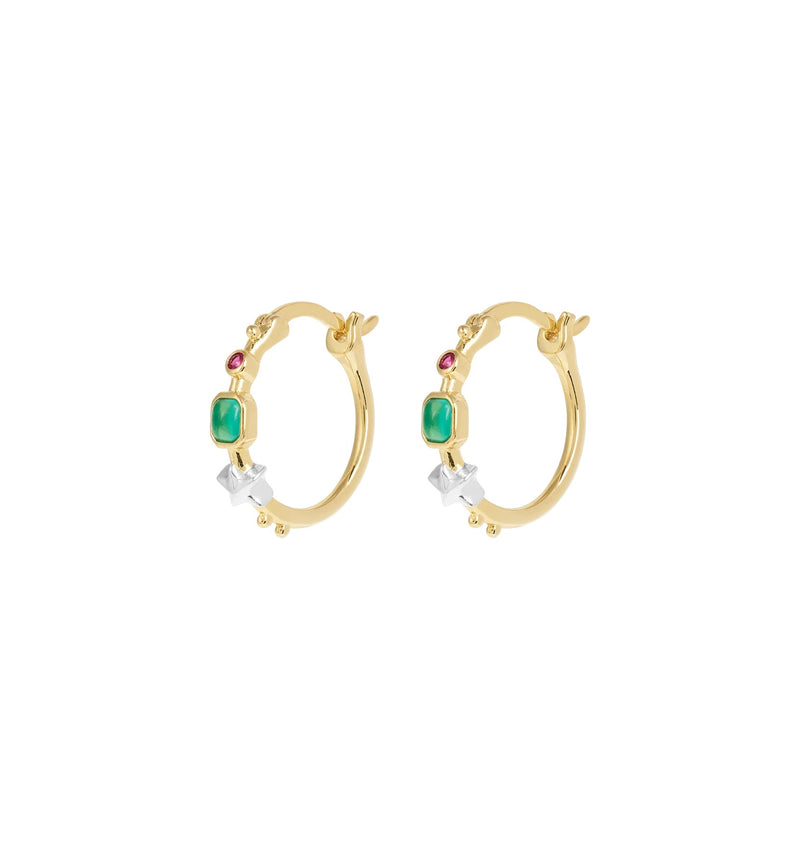 Small Storybook Hoop Earrings