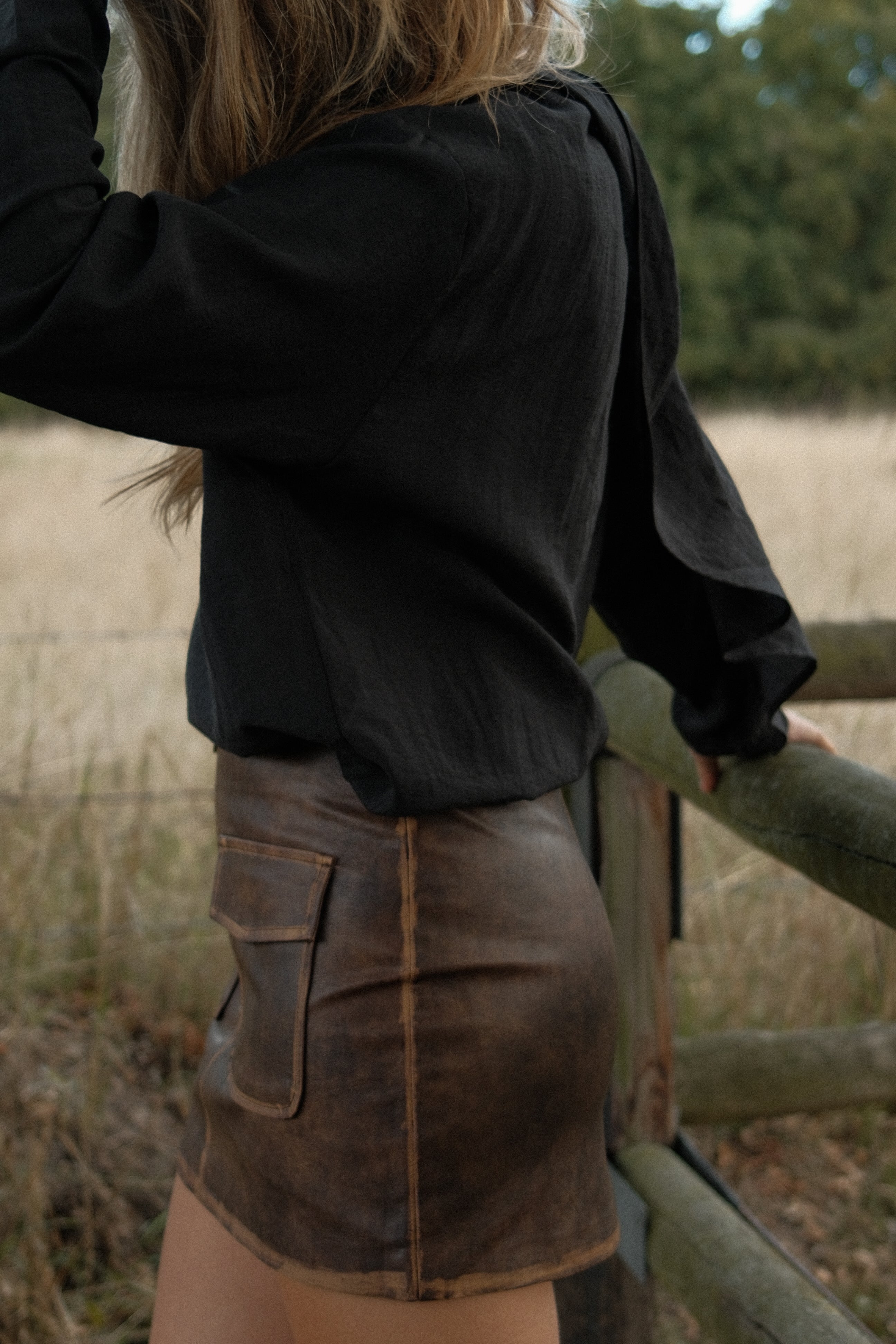 THE MILEY SKIRT BROWN