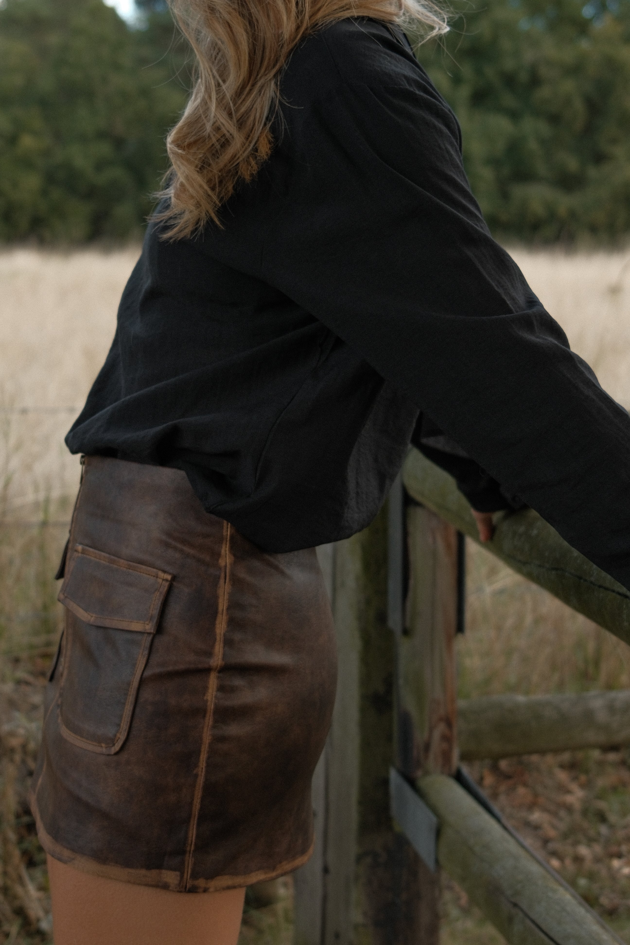 THE MILEY SKIRT BROWN