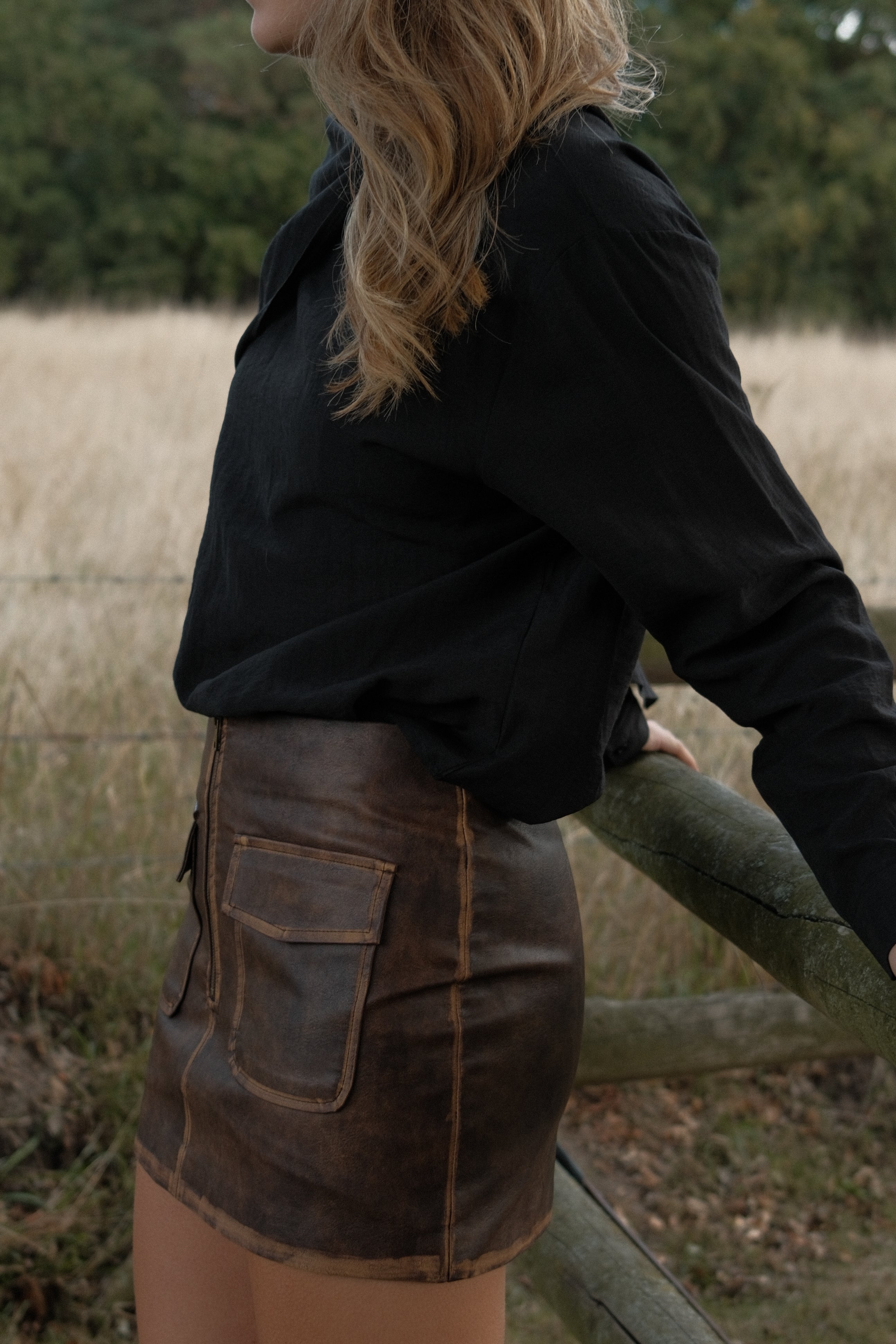 THE MILEY SKIRT BROWN