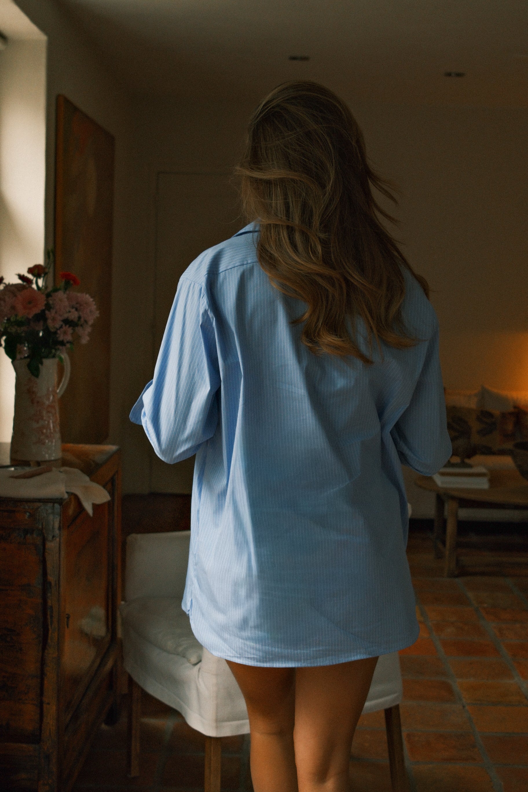 THE MORNING SEA BLOUSE BLUE