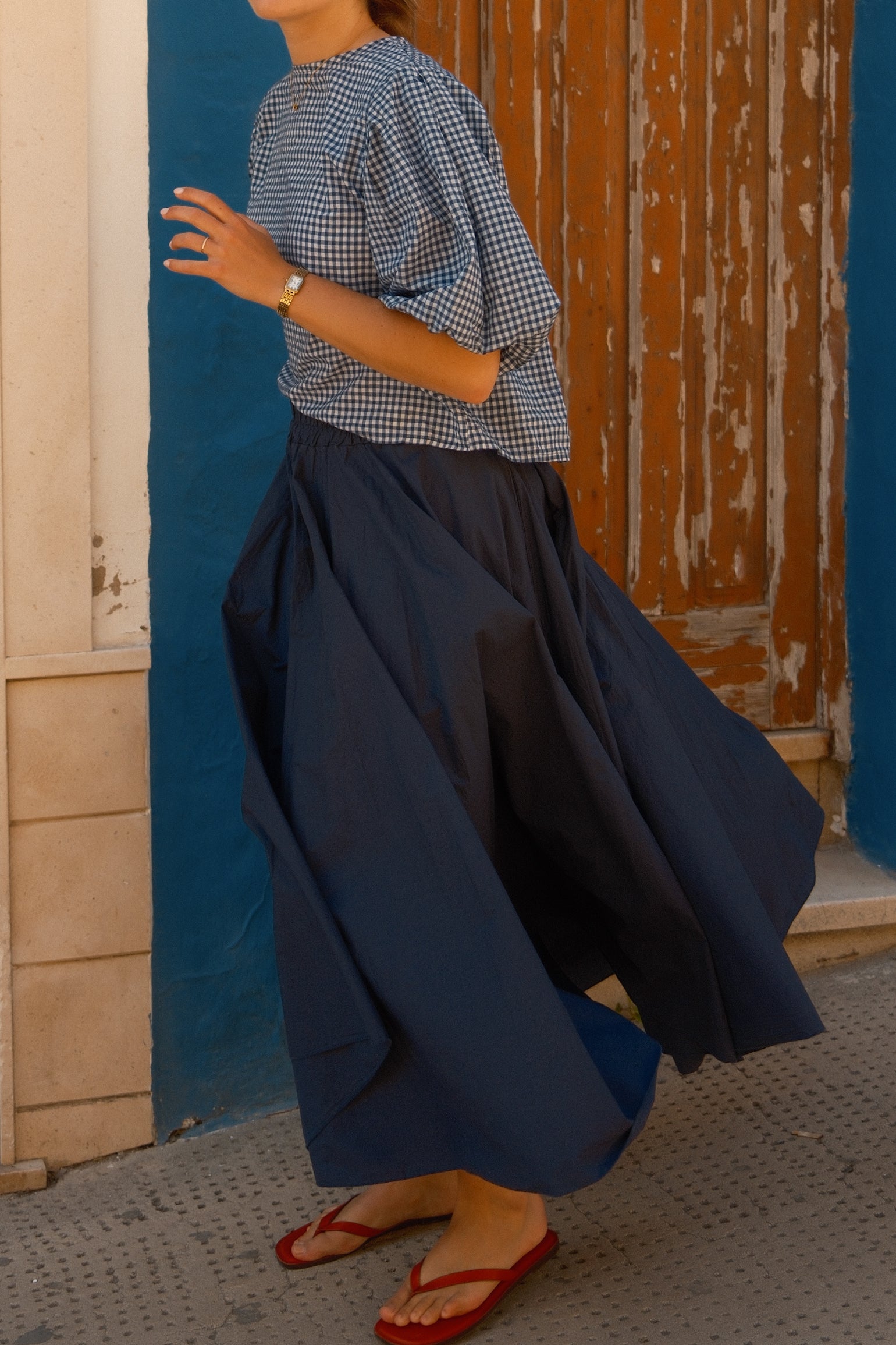 ROSIE BALLOON TOP NAVY