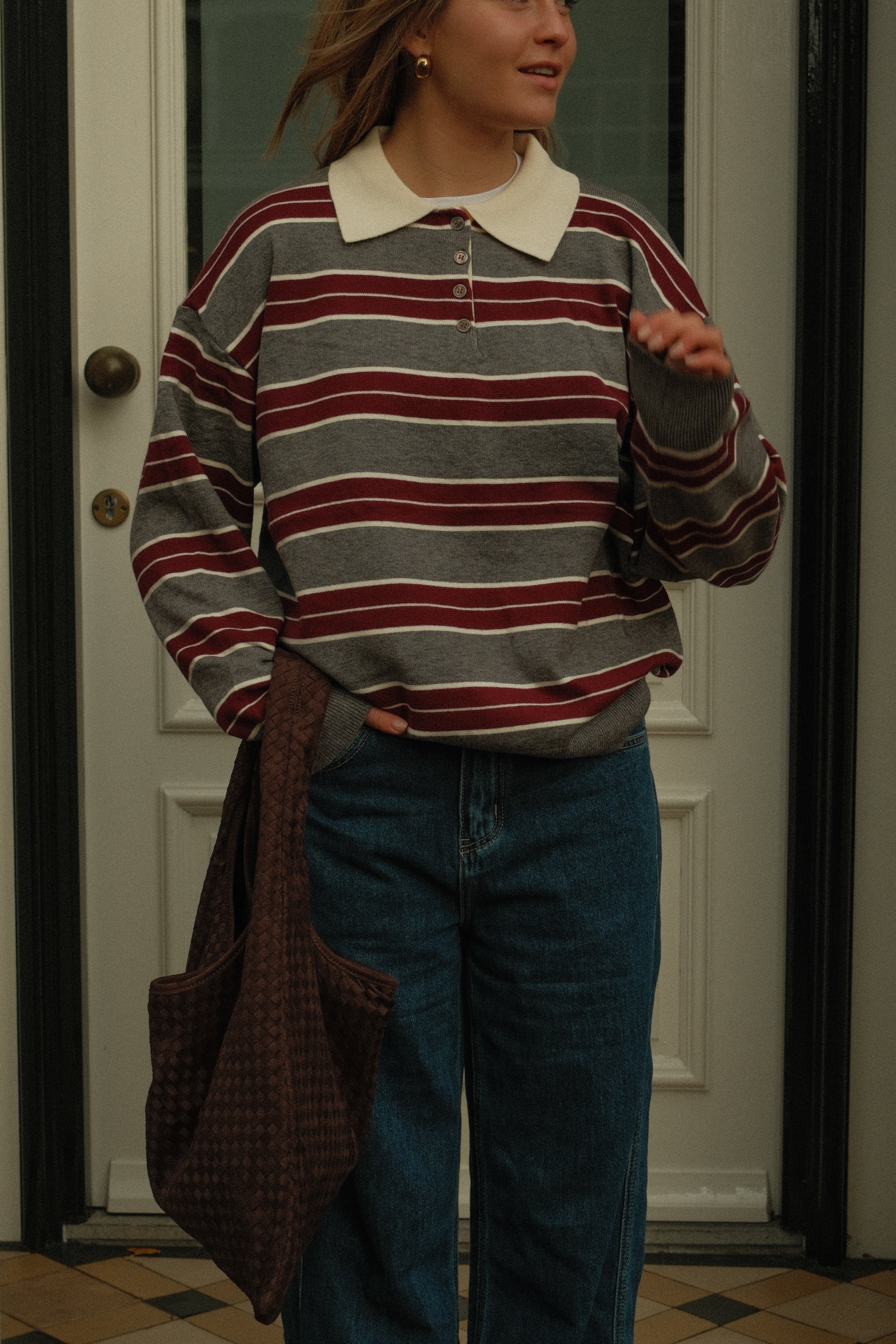 POLO CLUB SAAR STRIPED RED/GREY