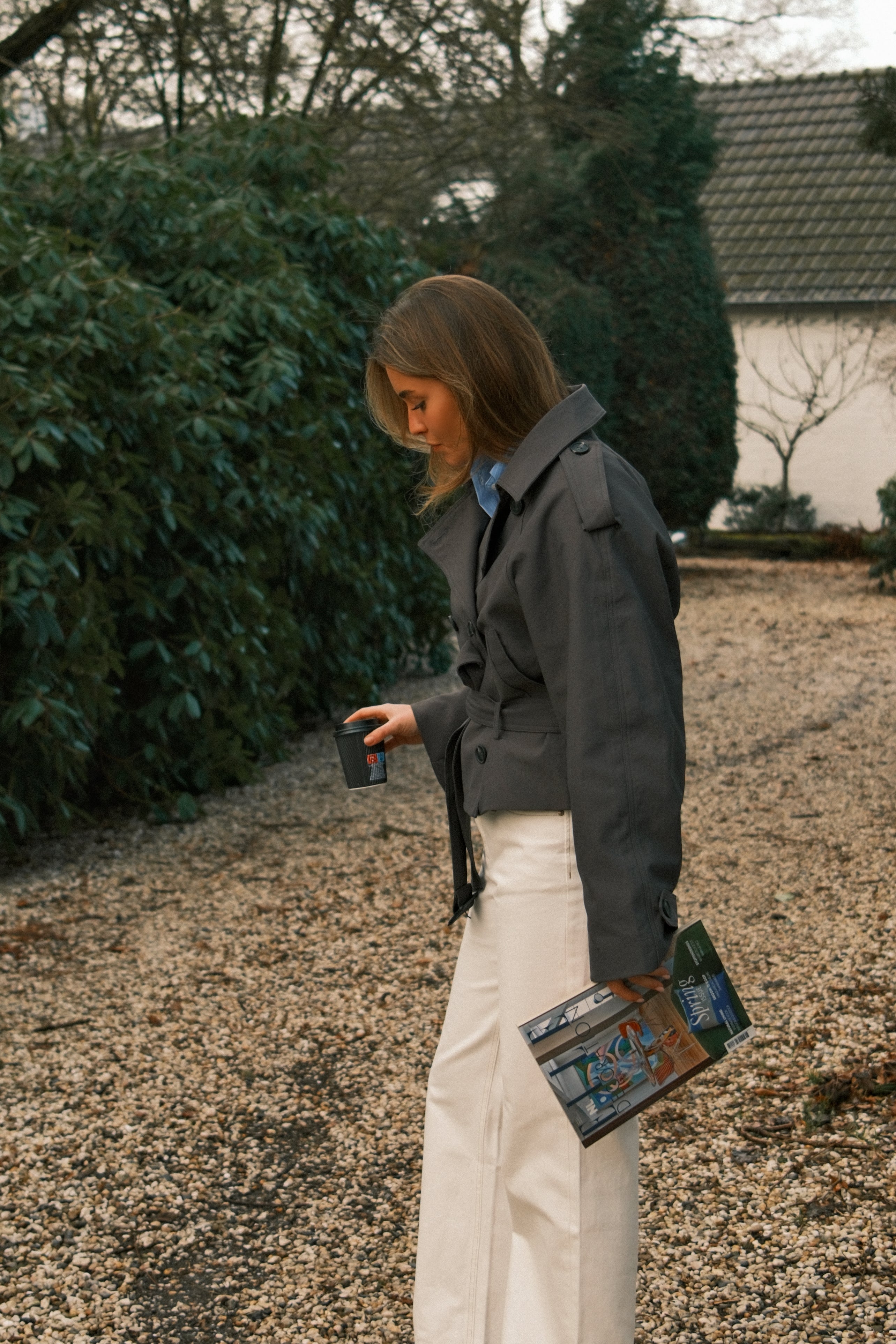 JOANNE TRENCH COAT GREY