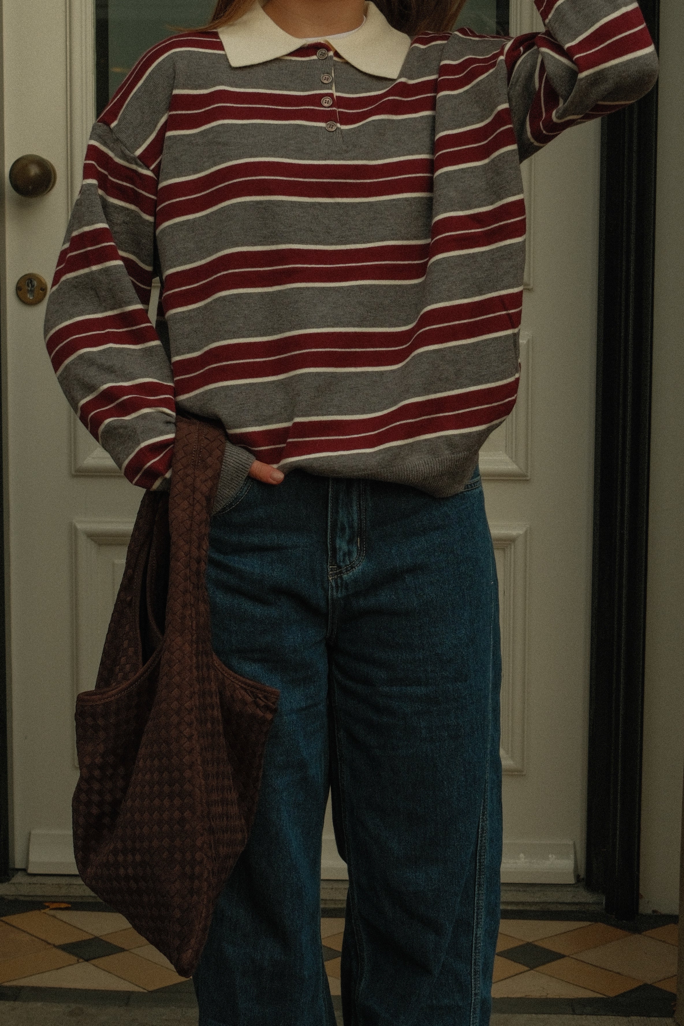 POLO CLUB SAAR STRIPED RED/GREY