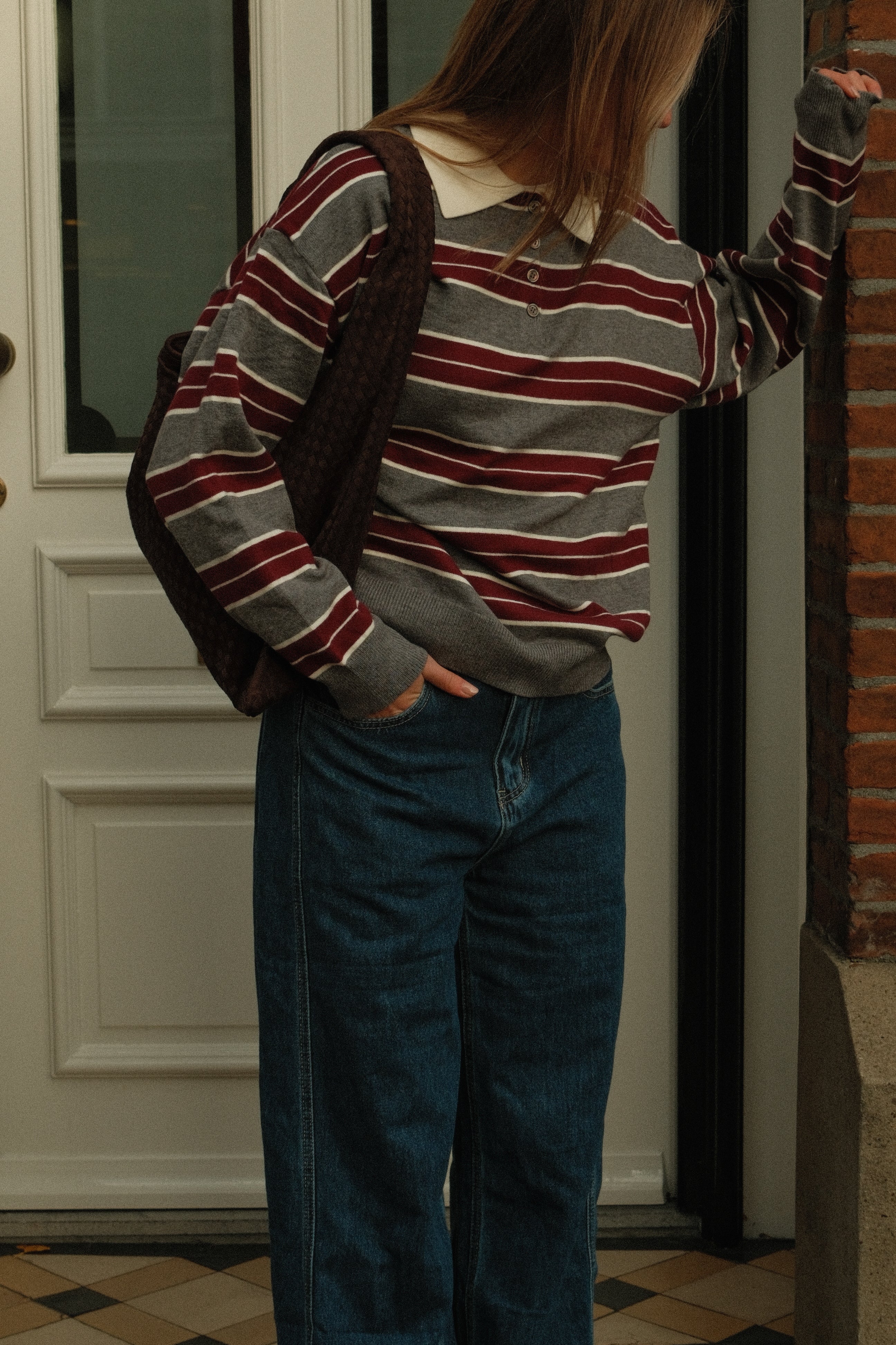 POLO CLUB SAAR STRIPED RED/GREY