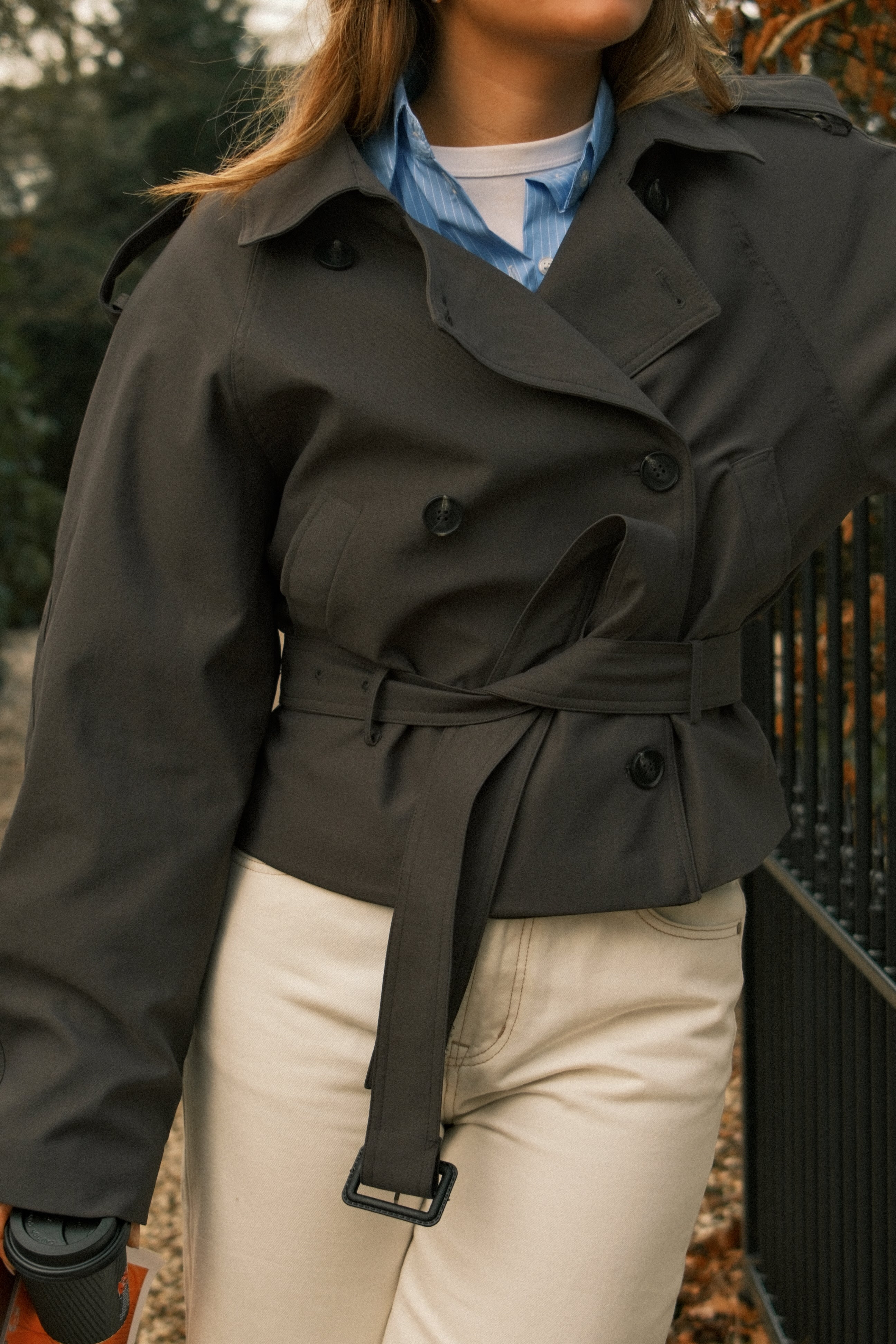 JOANNE TRENCH COAT GREY