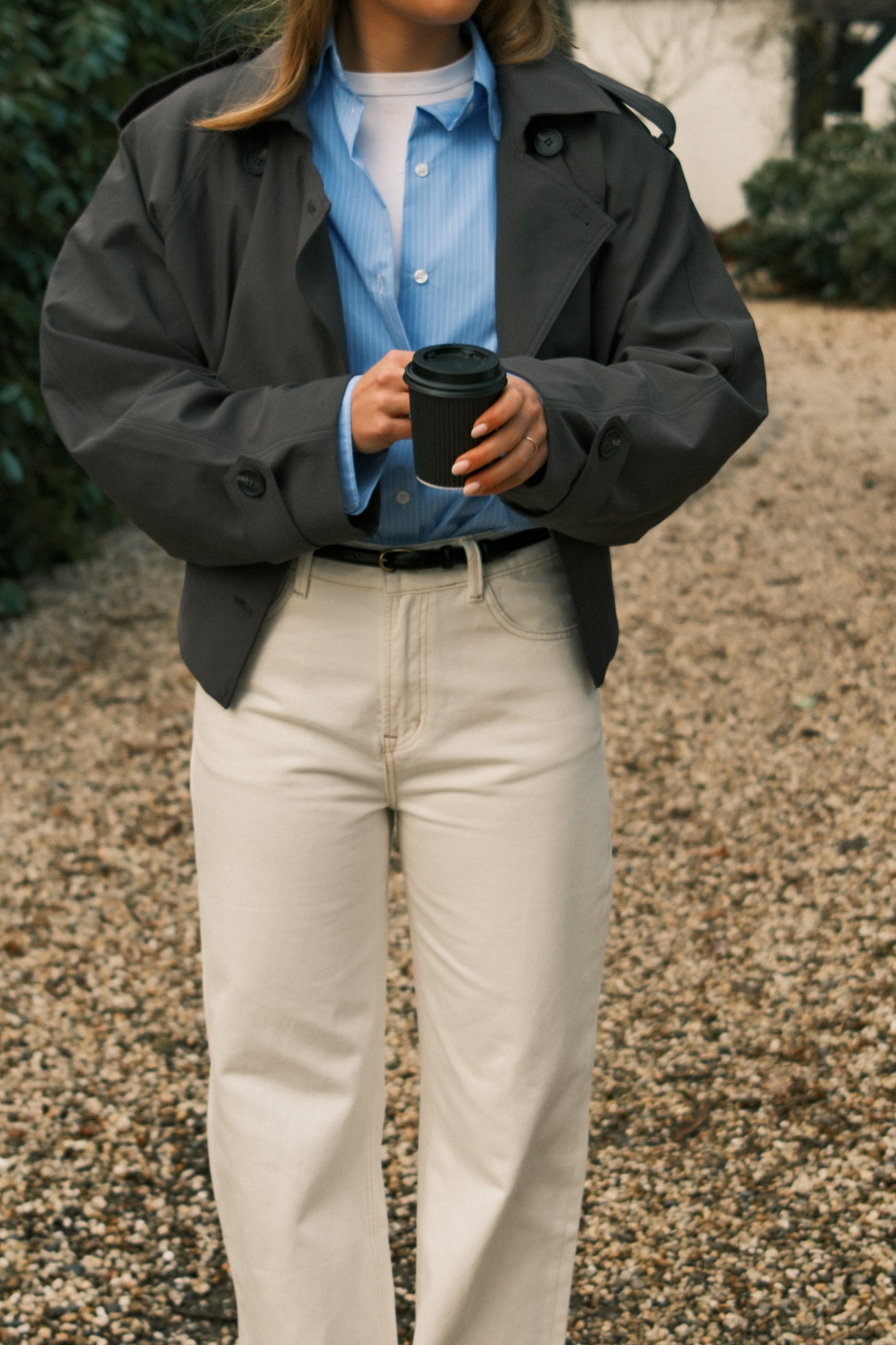 JOANNE TRENCH COAT GREY