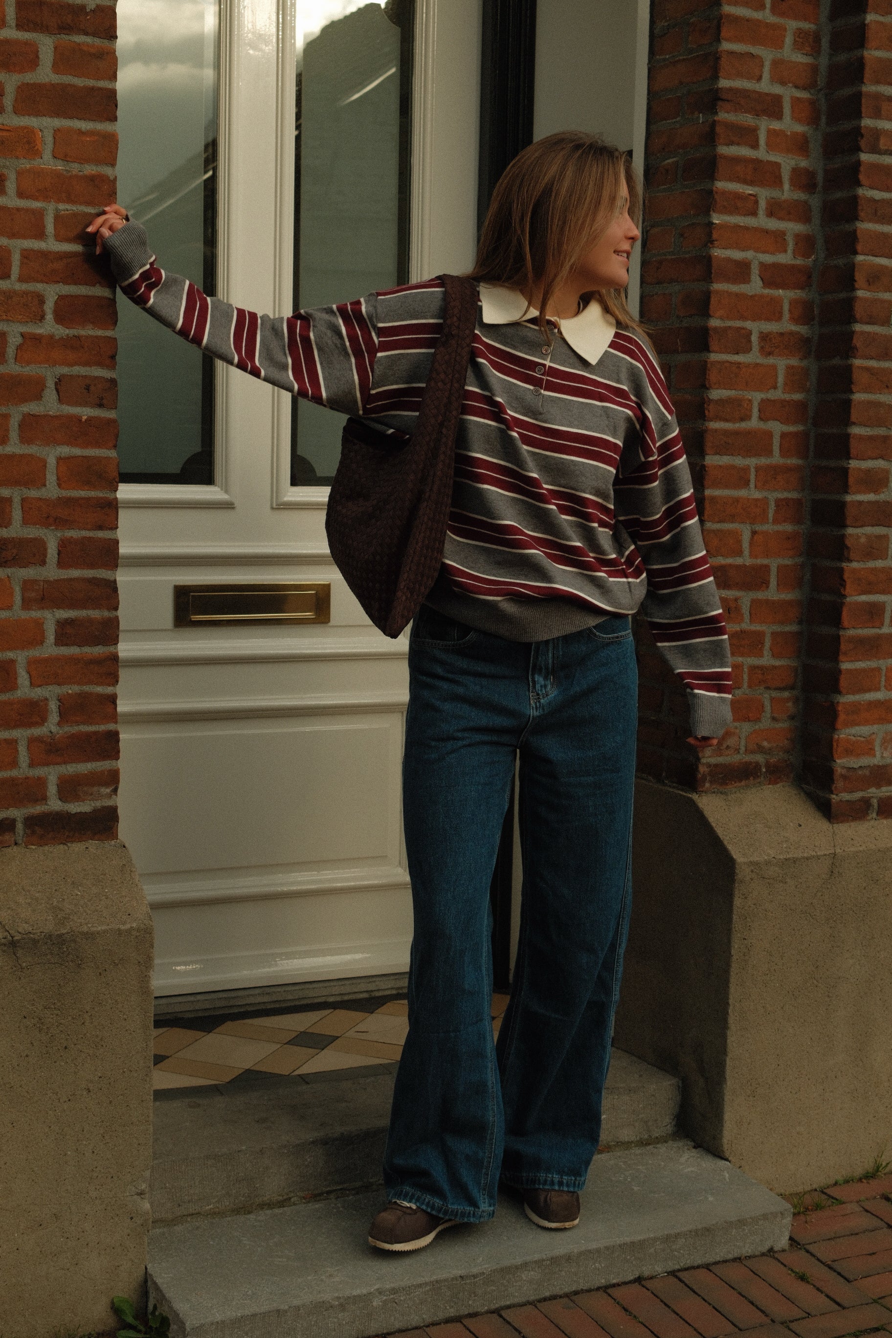 POLO CLUB SAAR STRIPED RED/GREY