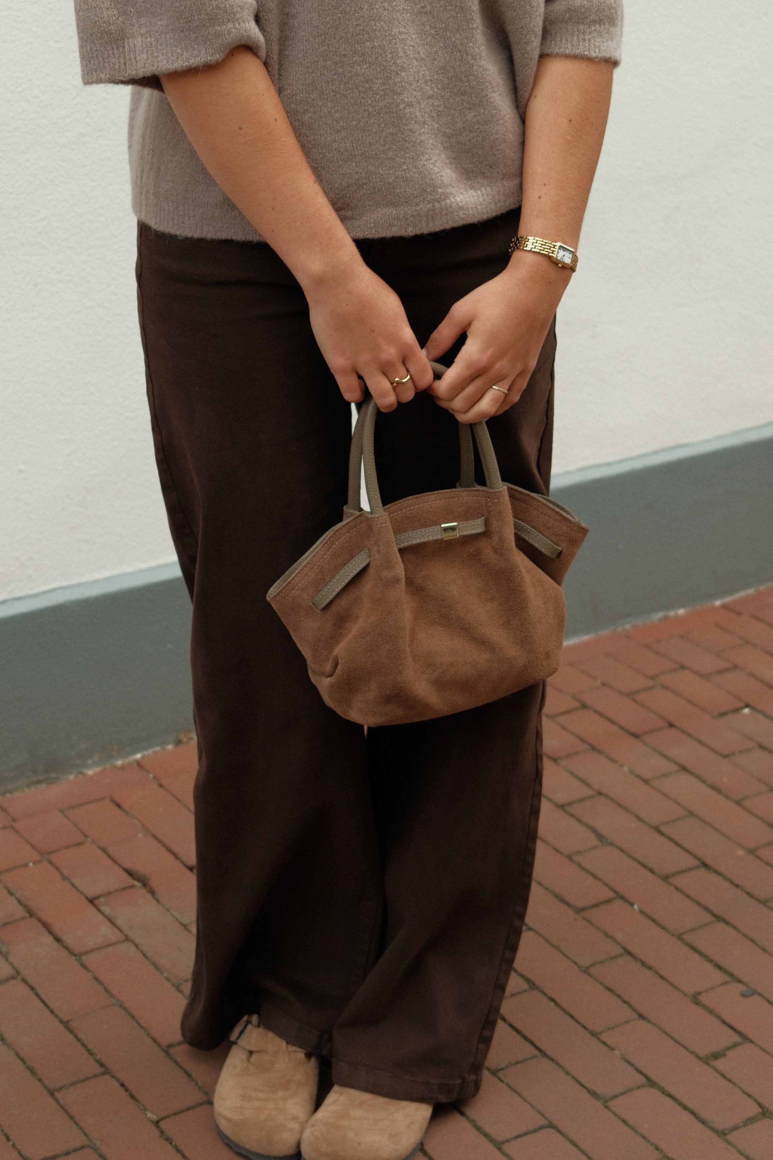 FULL LENGHT WIDE JEANS CHOCO