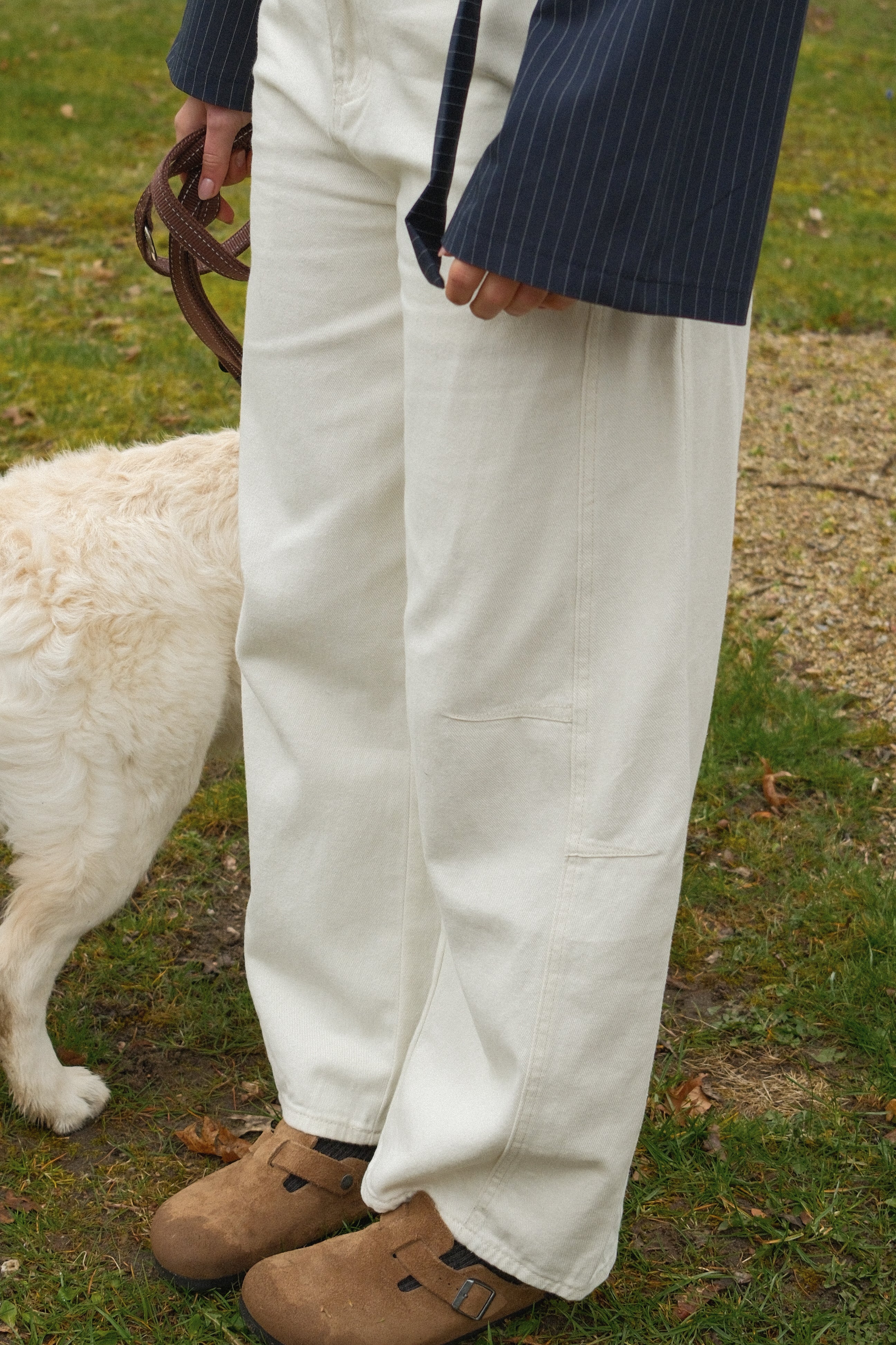 BAGGY BARREL JEANS WHITE