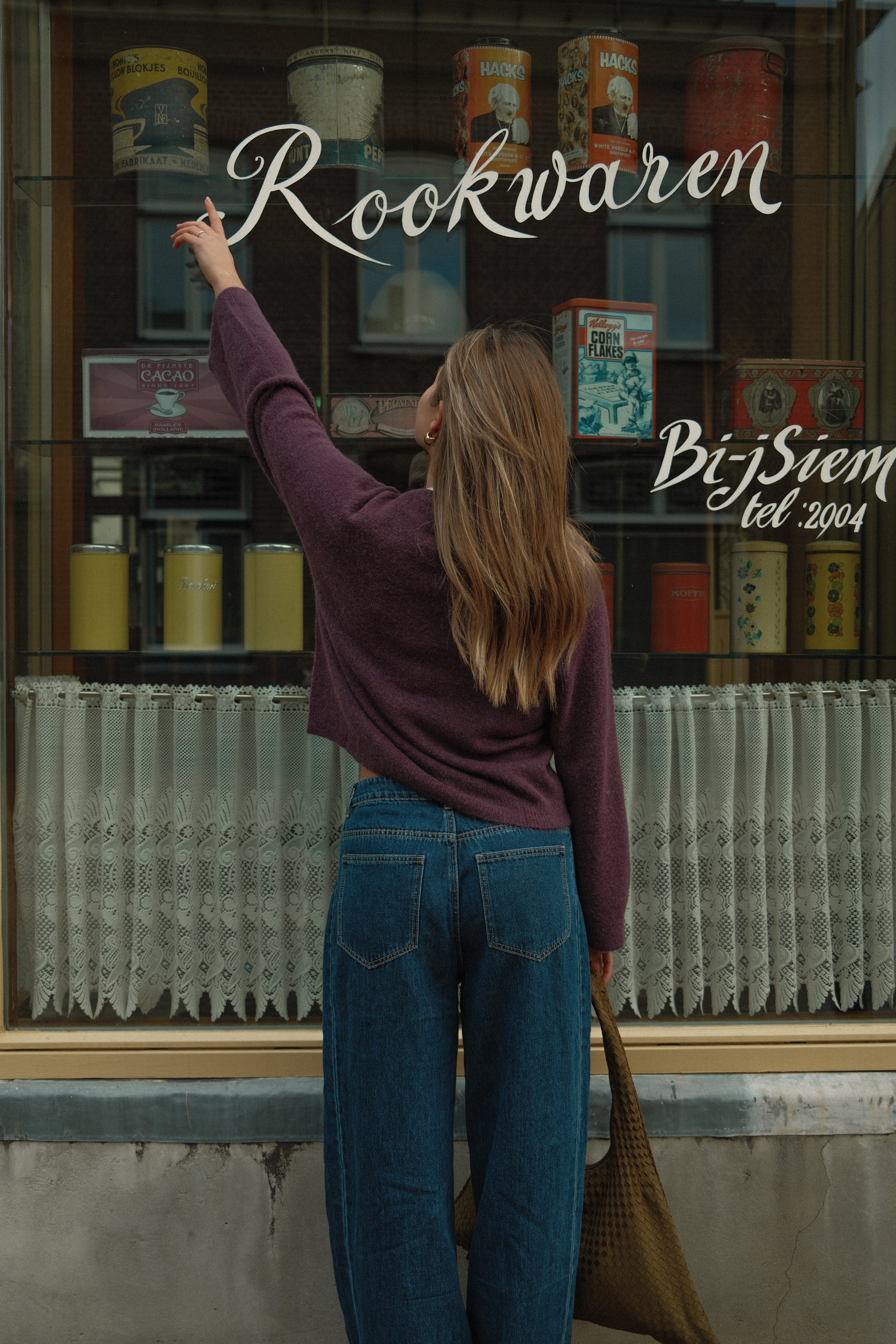 WIDE SLEEVE SARAH KNIT AUBERGINE