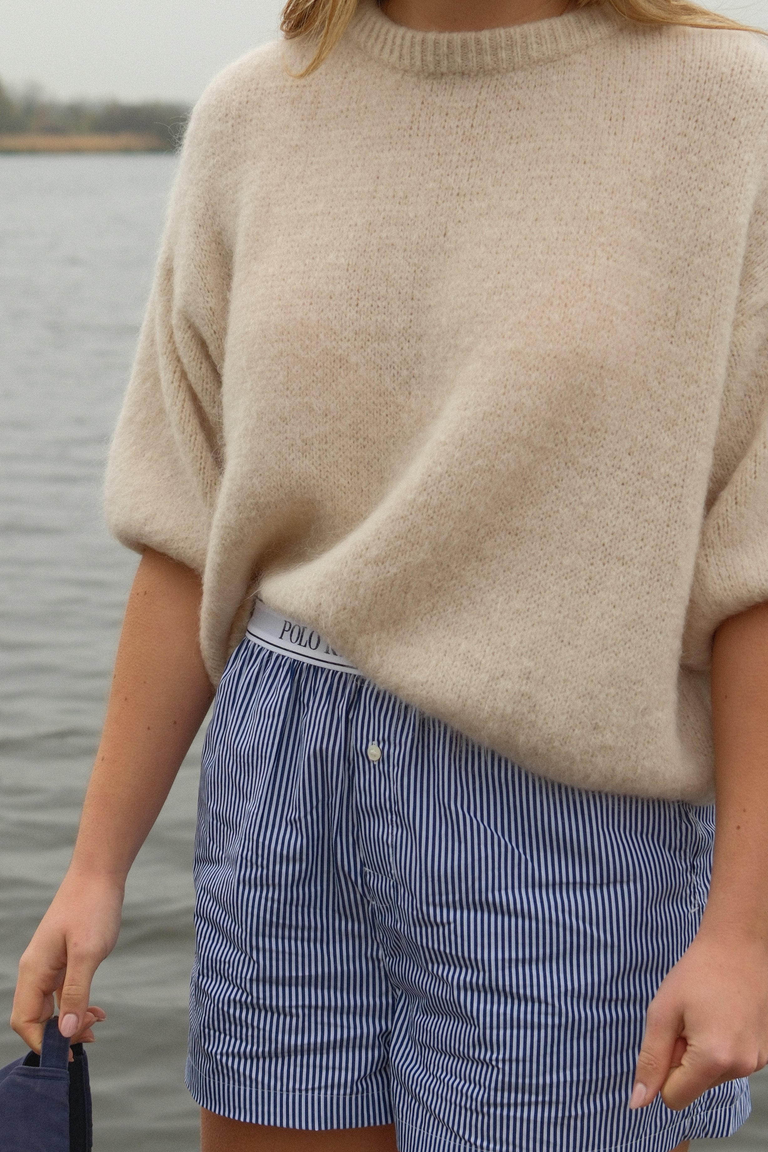 MOHAIR TESS KNIT BEIGE