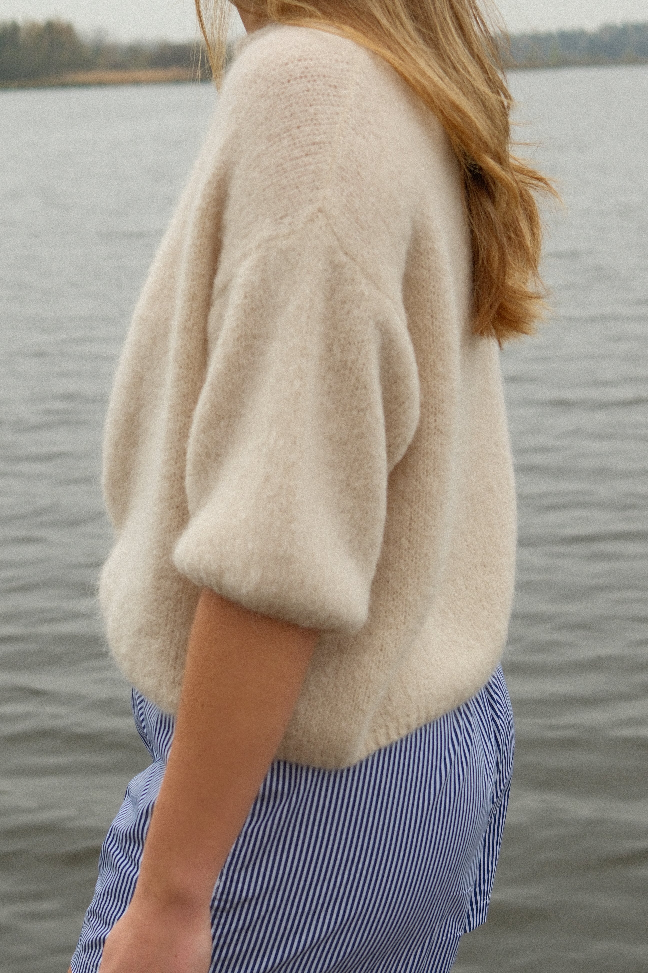 MOHAIR TESS KNIT BEIGE