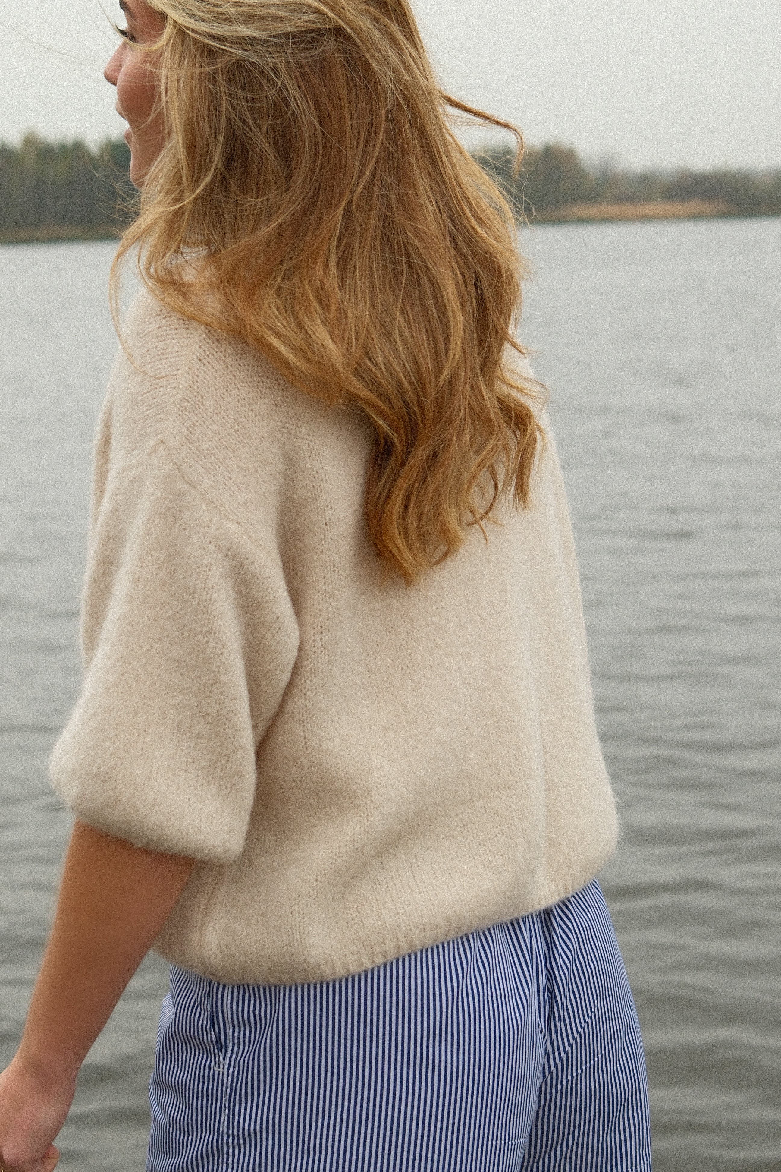 MOHAIR TESS KNIT BEIGE