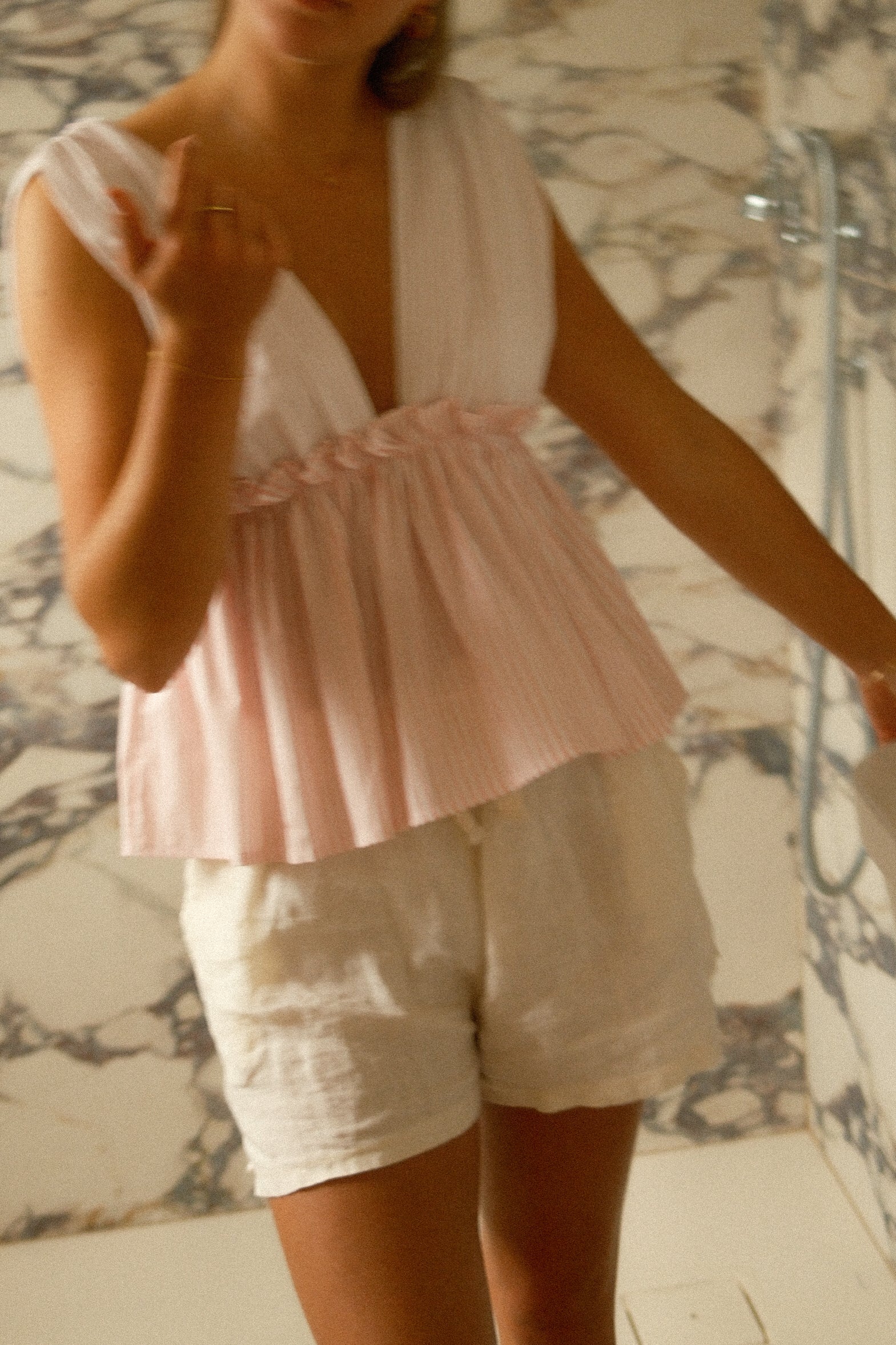 MIA STRIPED TOP PINK