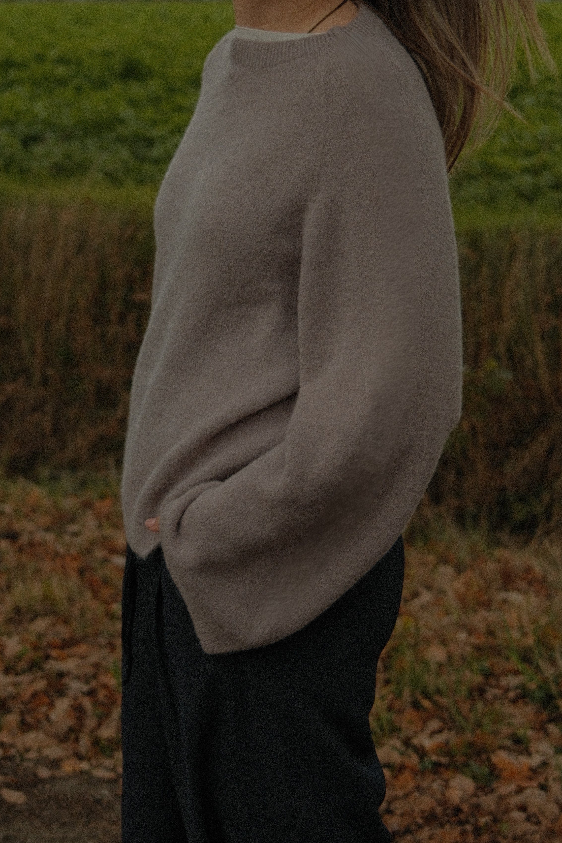 WIDE SLEEVE SARAH KNIT TAUPE