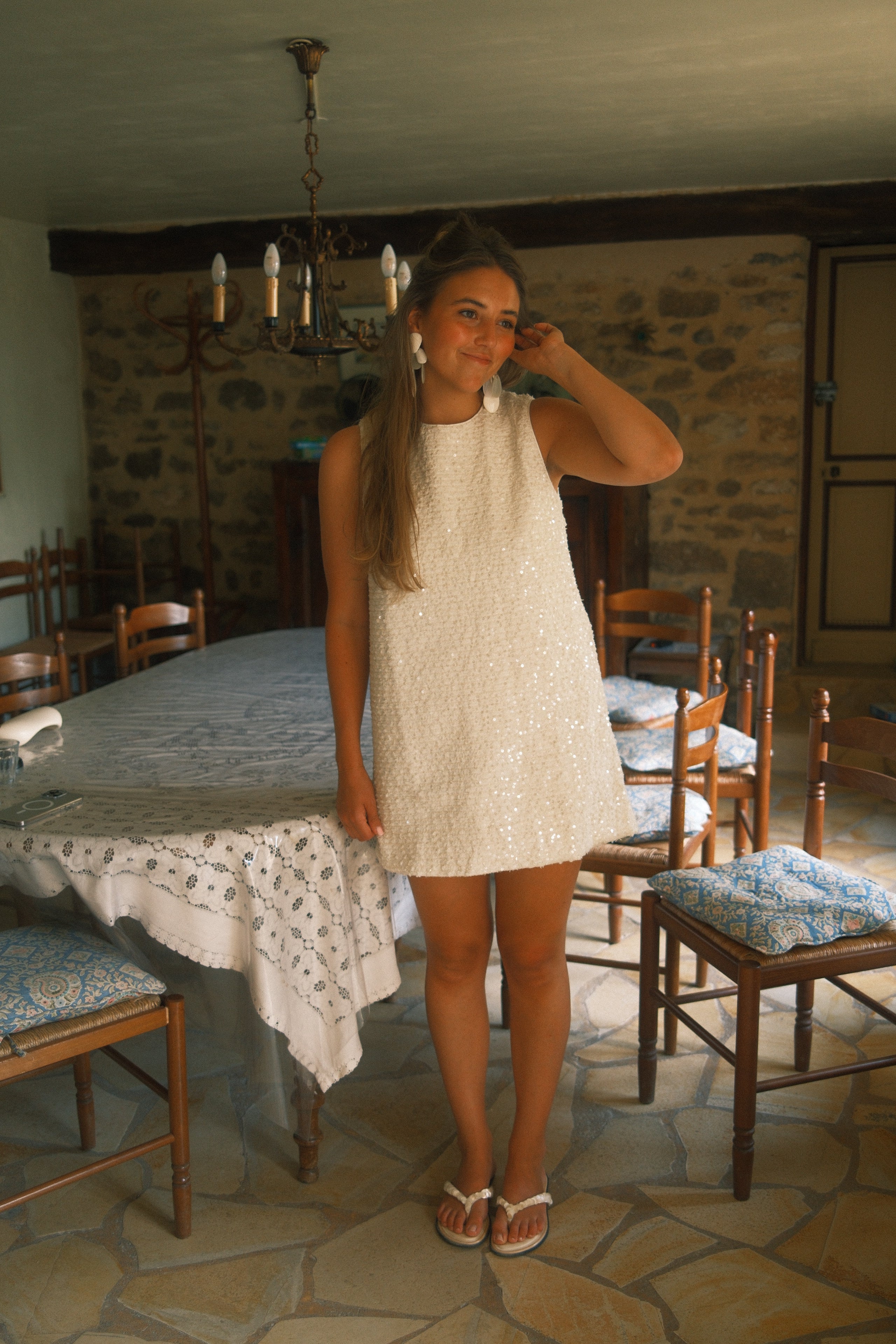 EMILY DRESS OFF WHITE