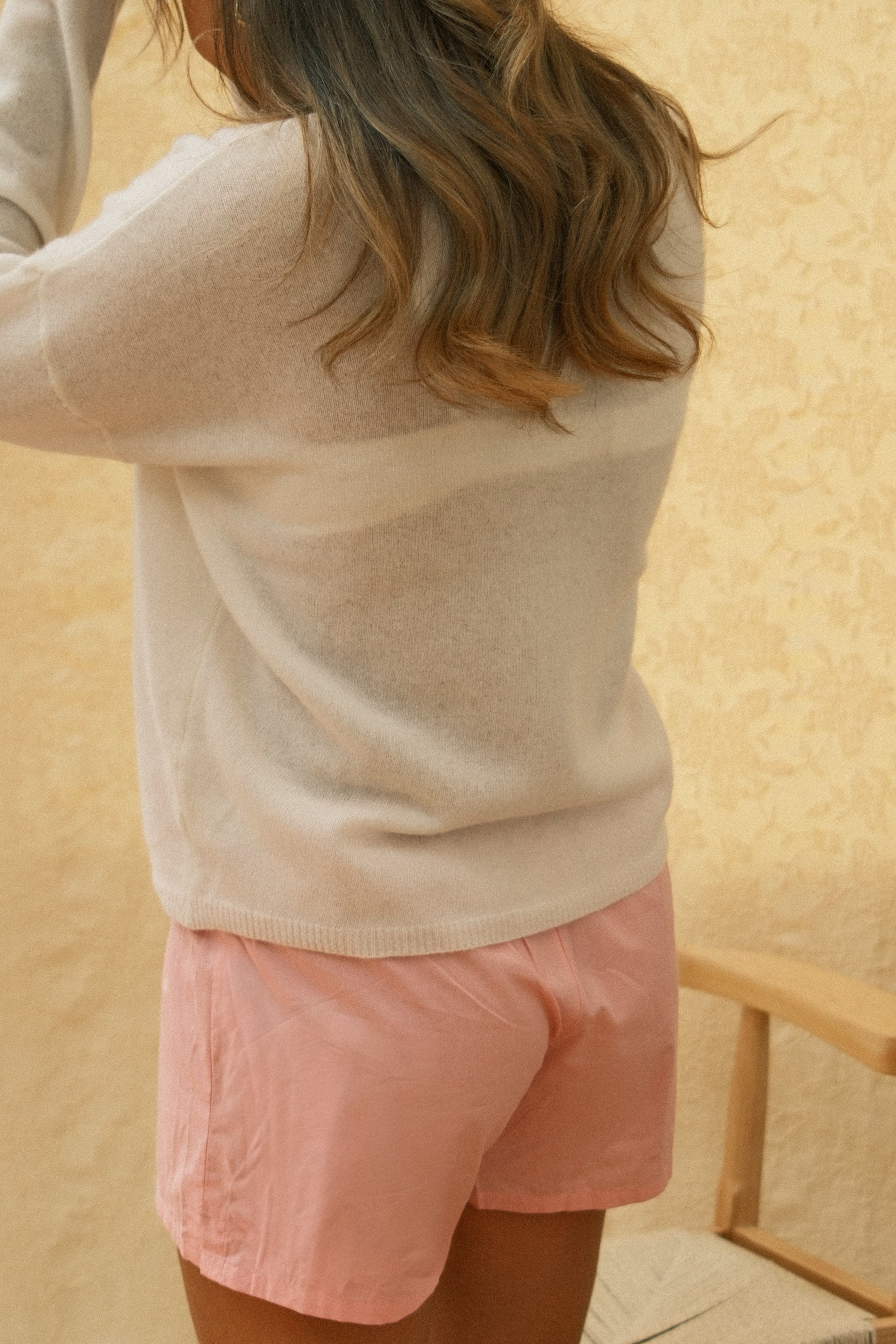 100% MERINO WOOL PULL ECRU