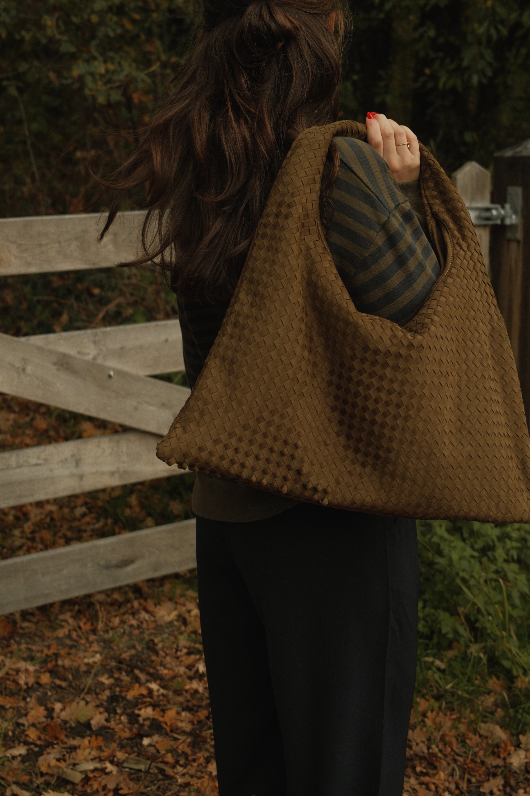 THE RETRO STRIPE SWEATER GREEN