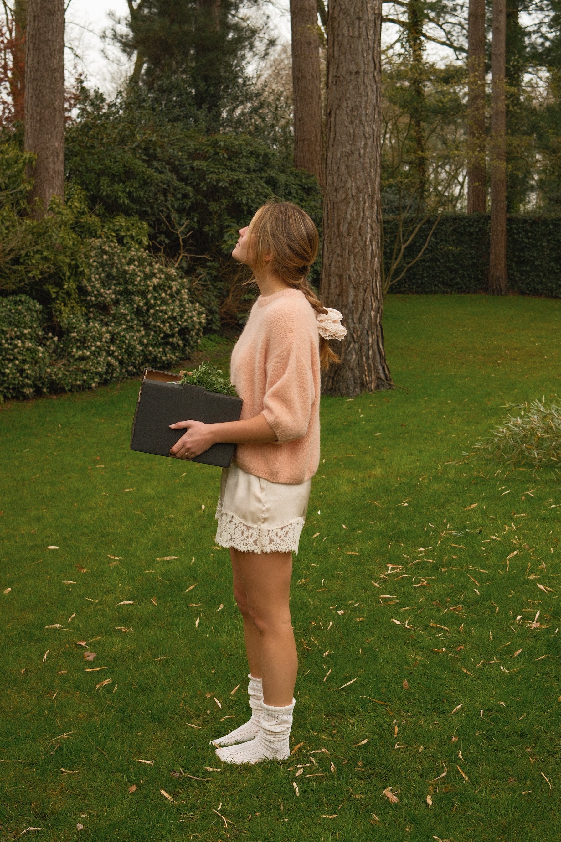 MOHAIR TESS KNIT PEACH