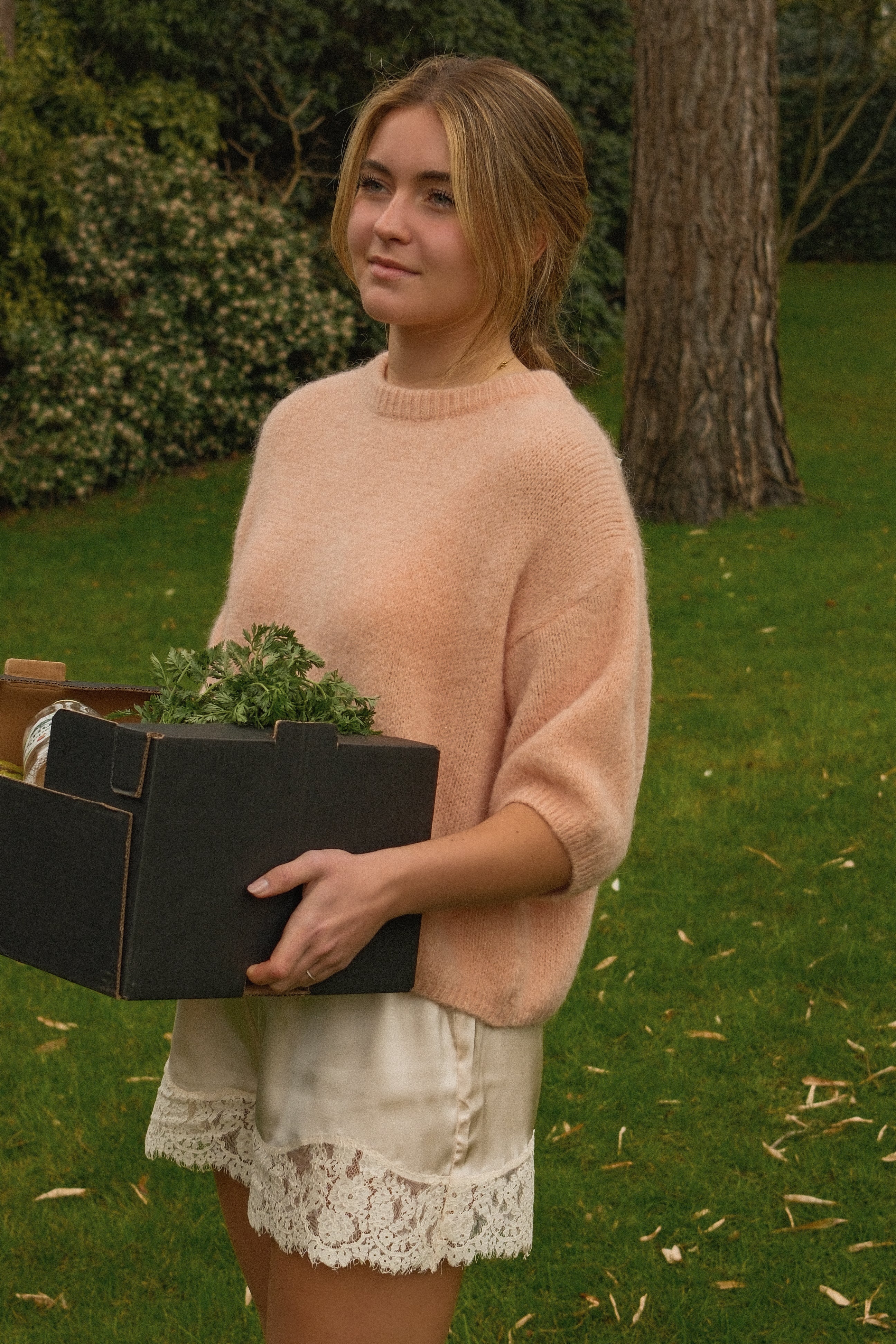 MOHAIR TESS KNIT PEACH