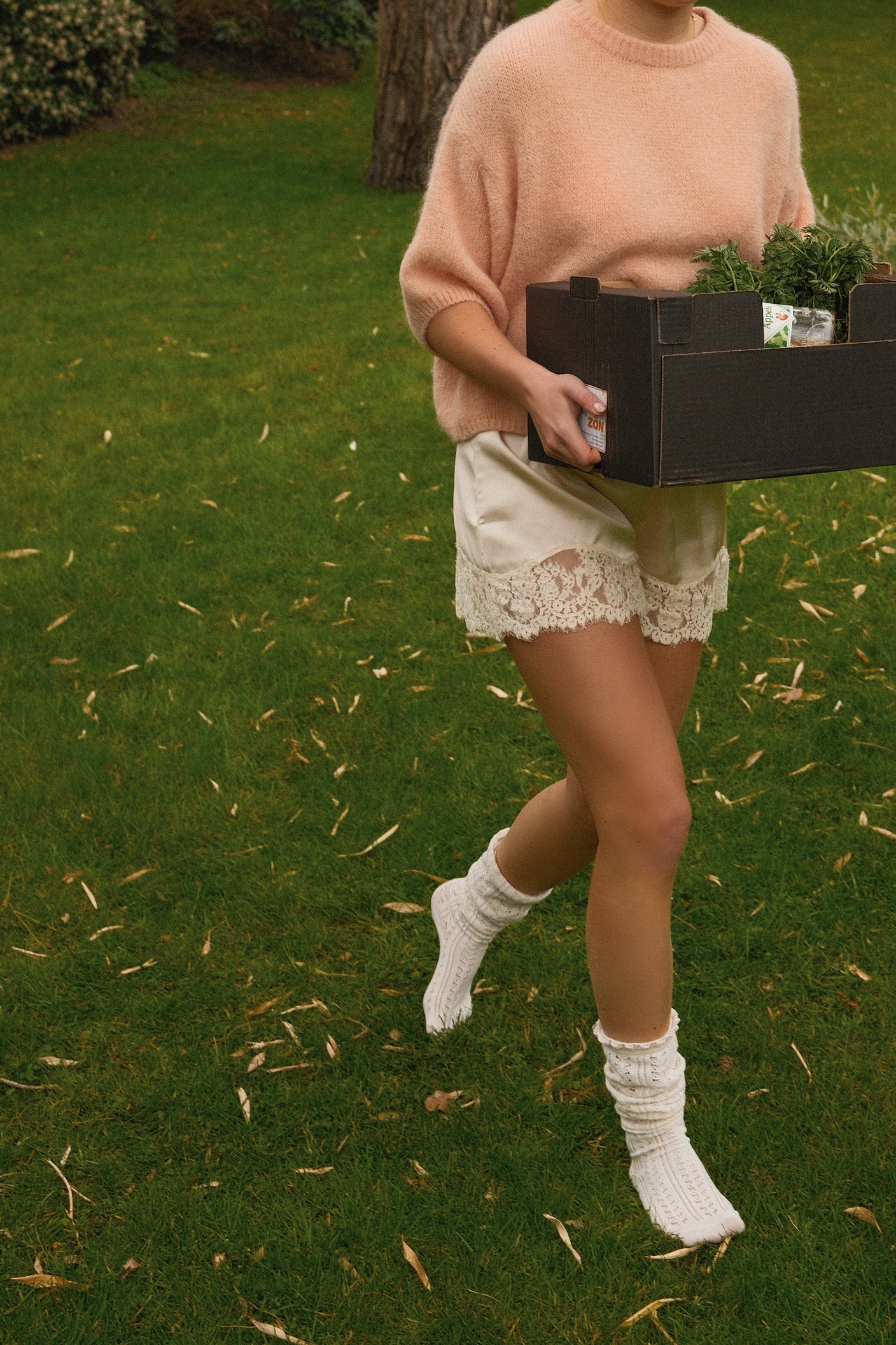 MOHAIR TESS KNIT PEACH