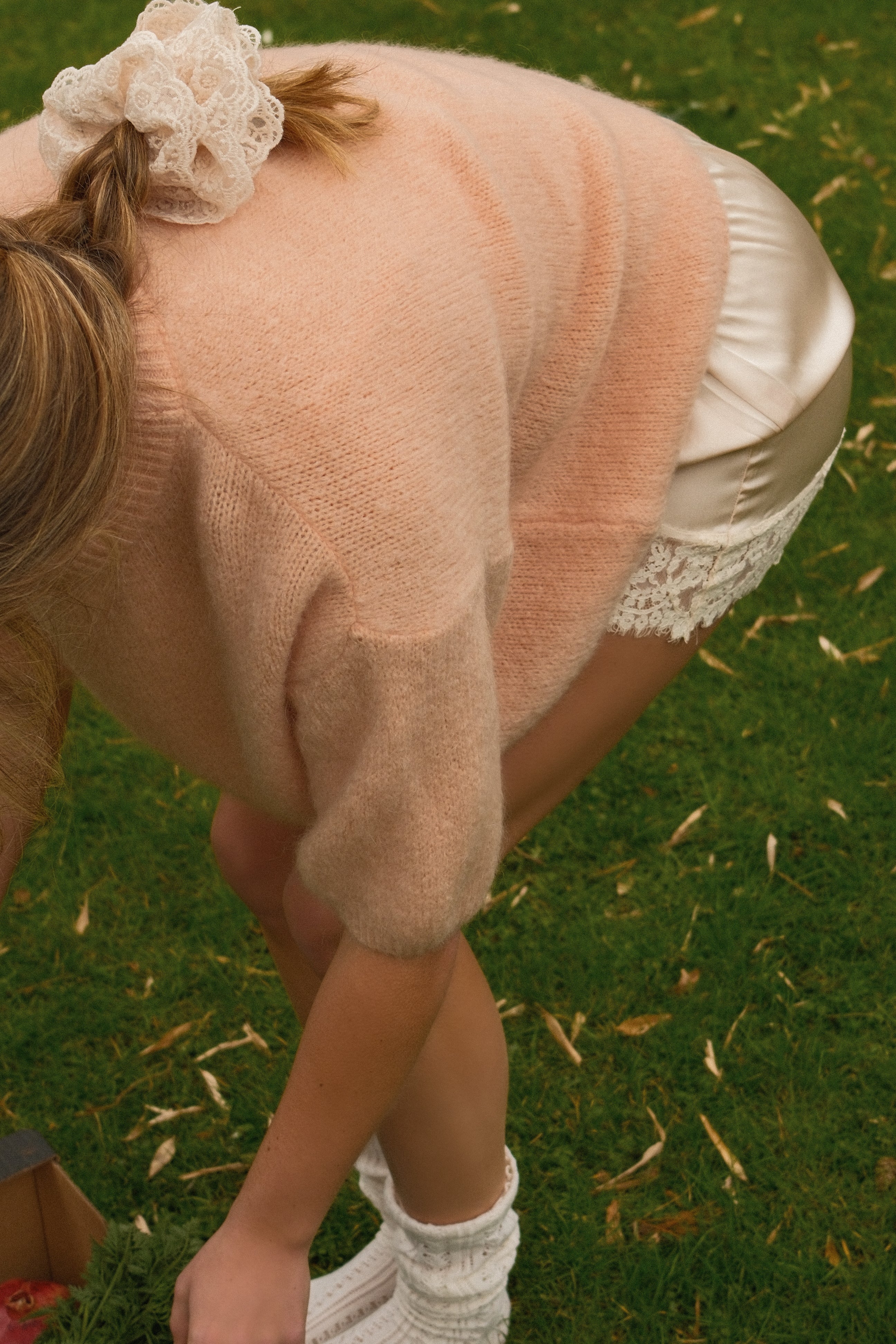 MOHAIR TESS KNIT PEACH