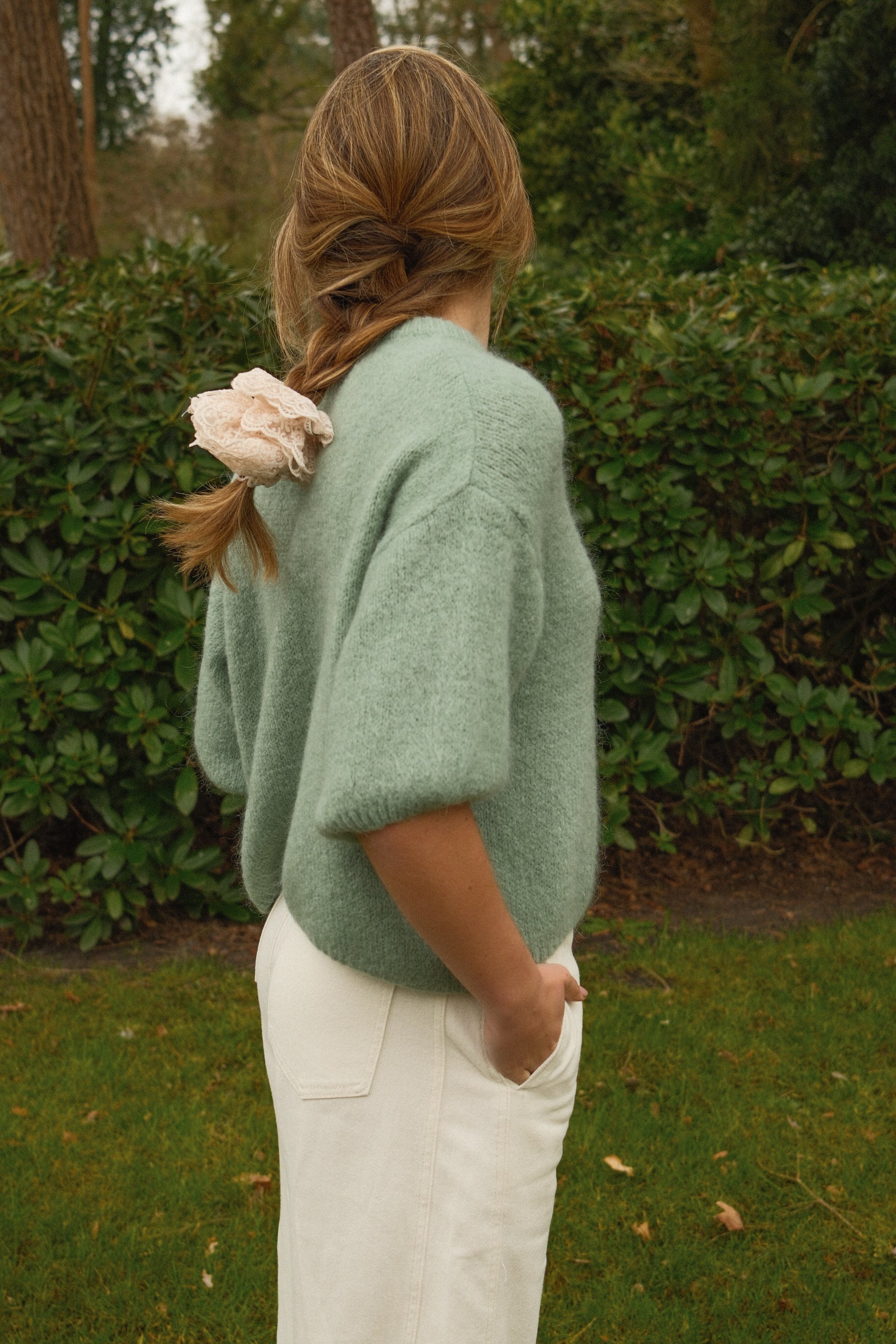 MOHAIR TESS KNIT GREEN