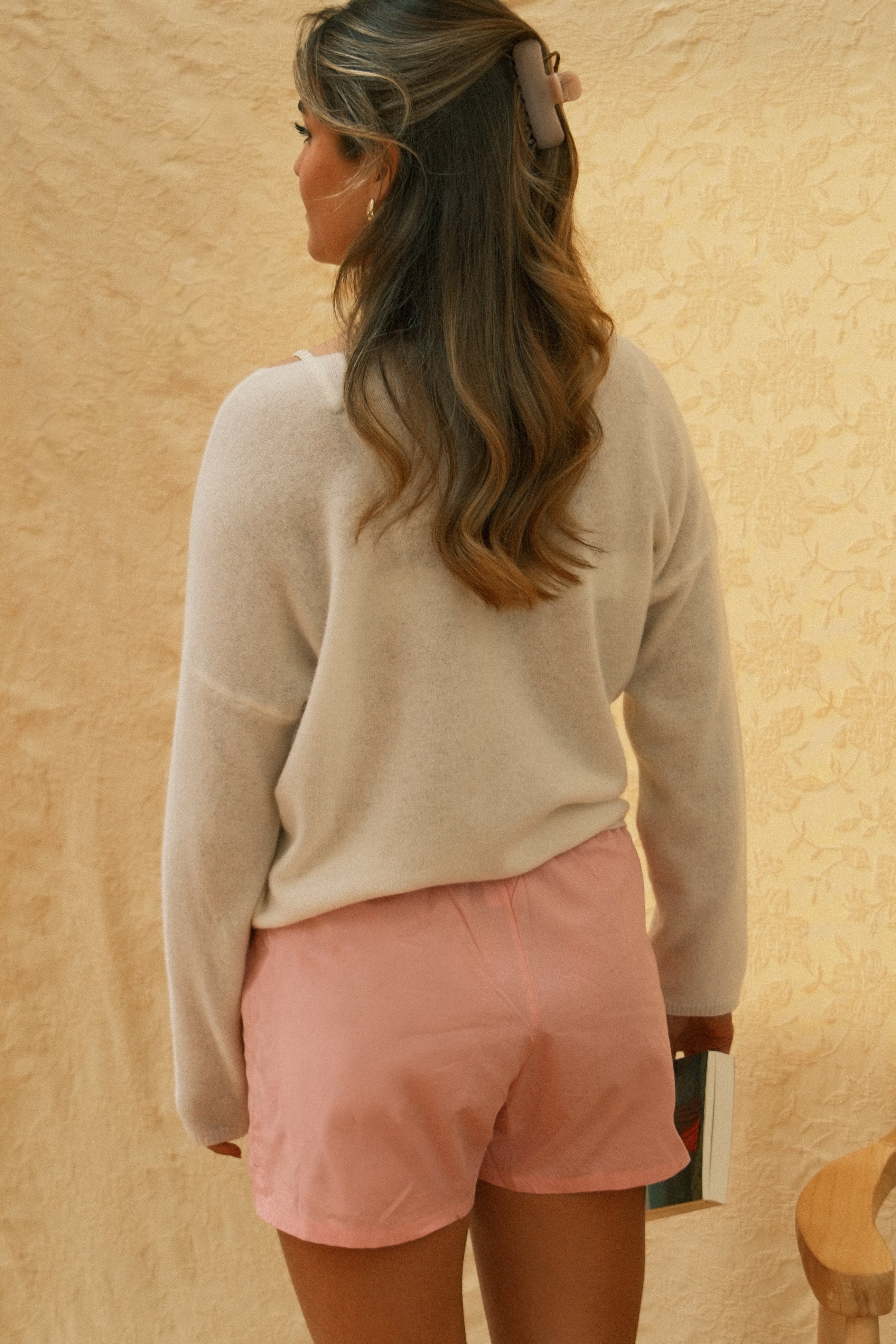 100% MERINO WOOL PULL ECRU