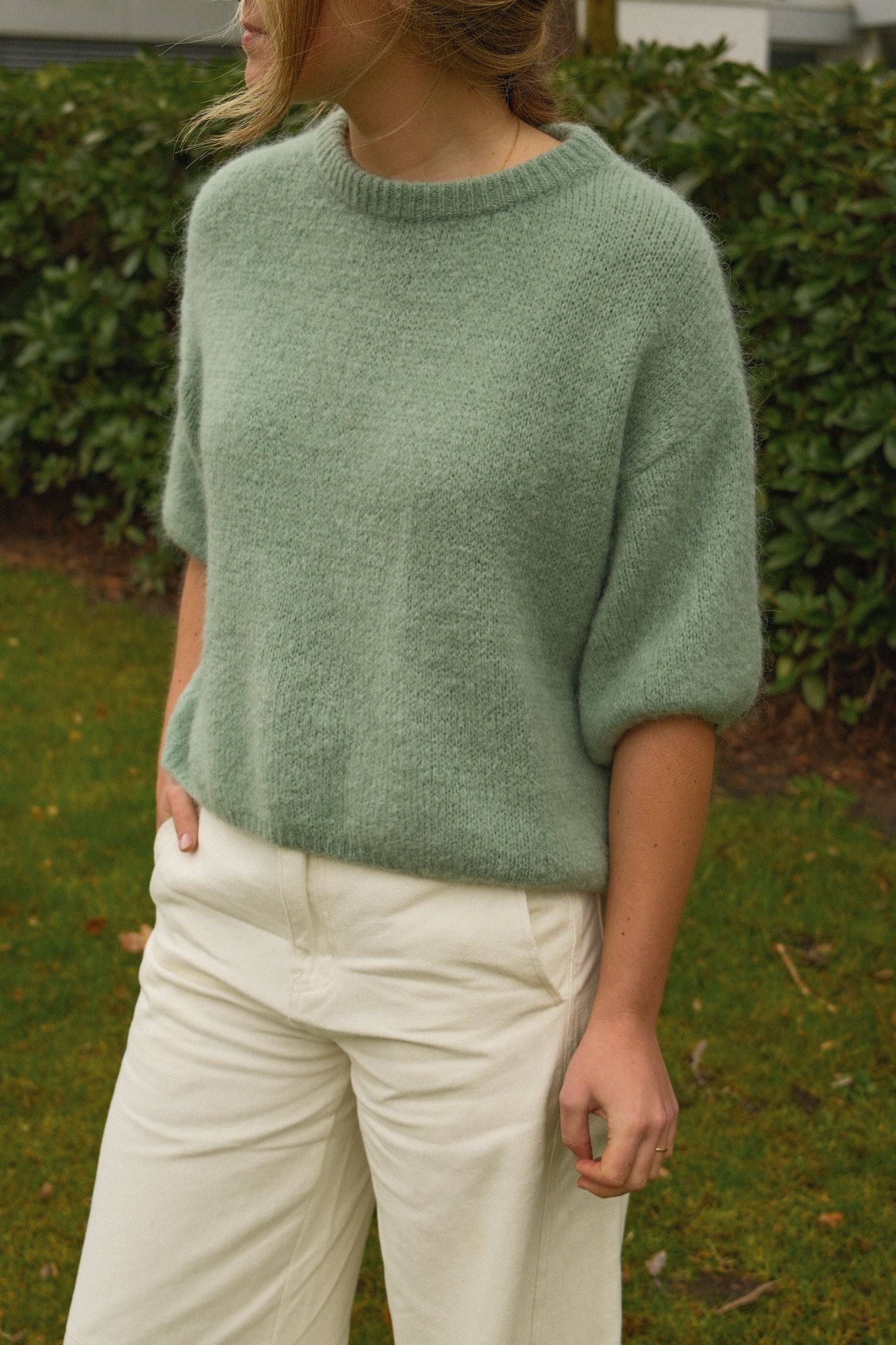 MOHAIR TESS KNIT GREEN