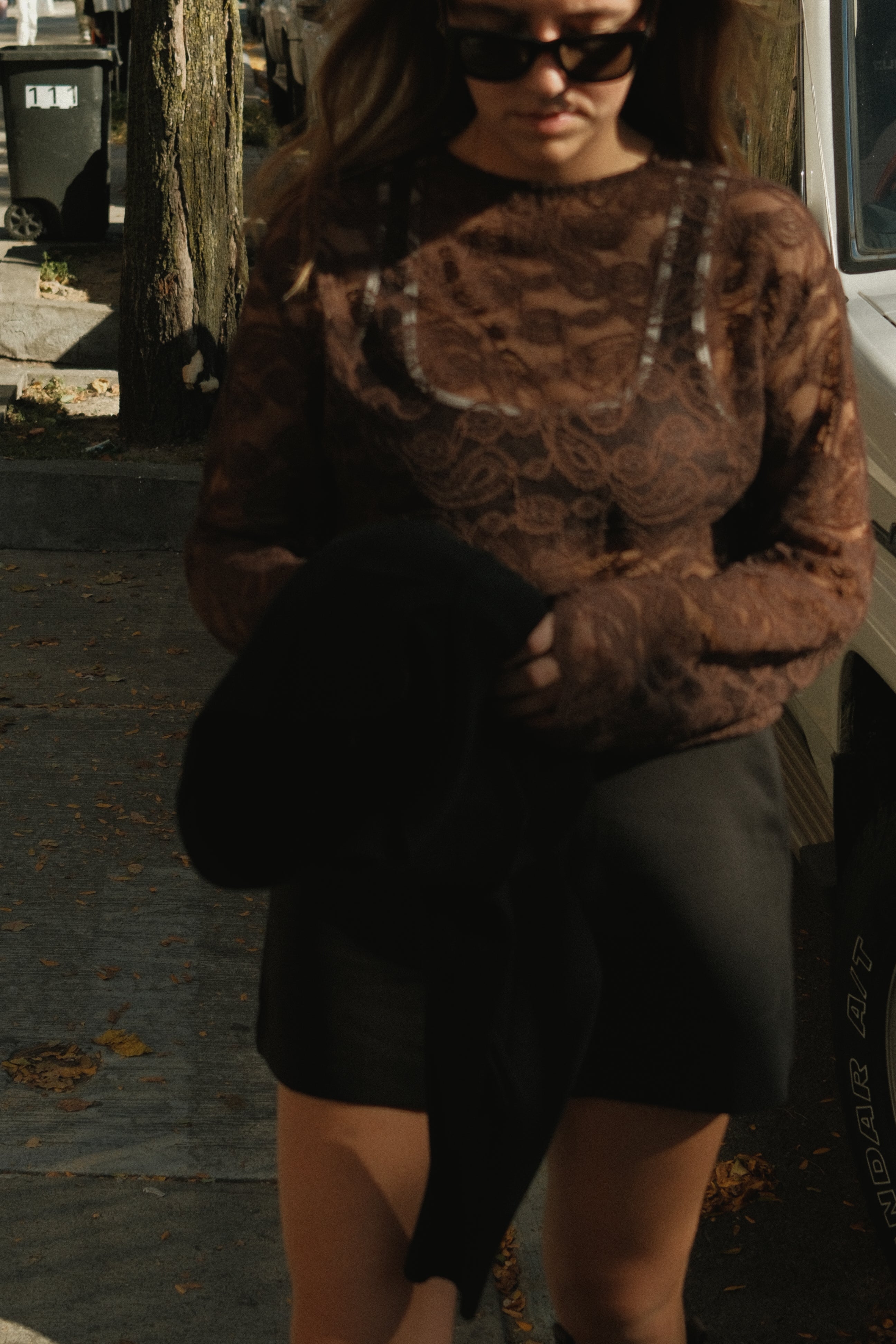 OUR FAVORITE LACE TOP CHOCO