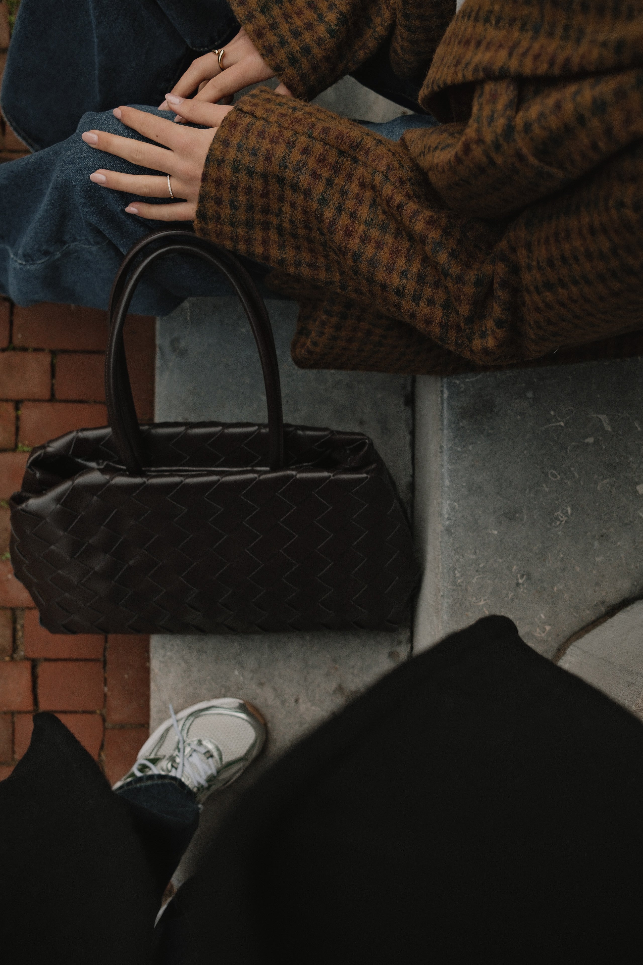 OVERSIZED CHECKED WOOLMIX BLAZER