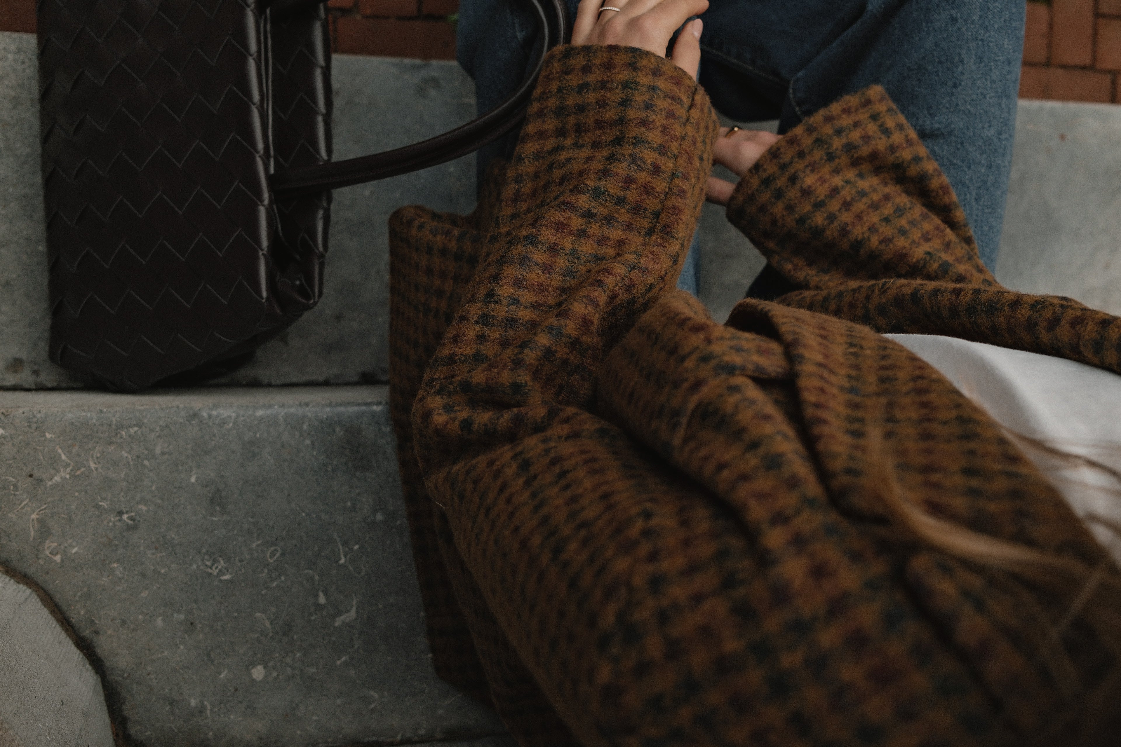 OVERSIZED CHECKED WOOLMIX BLAZER