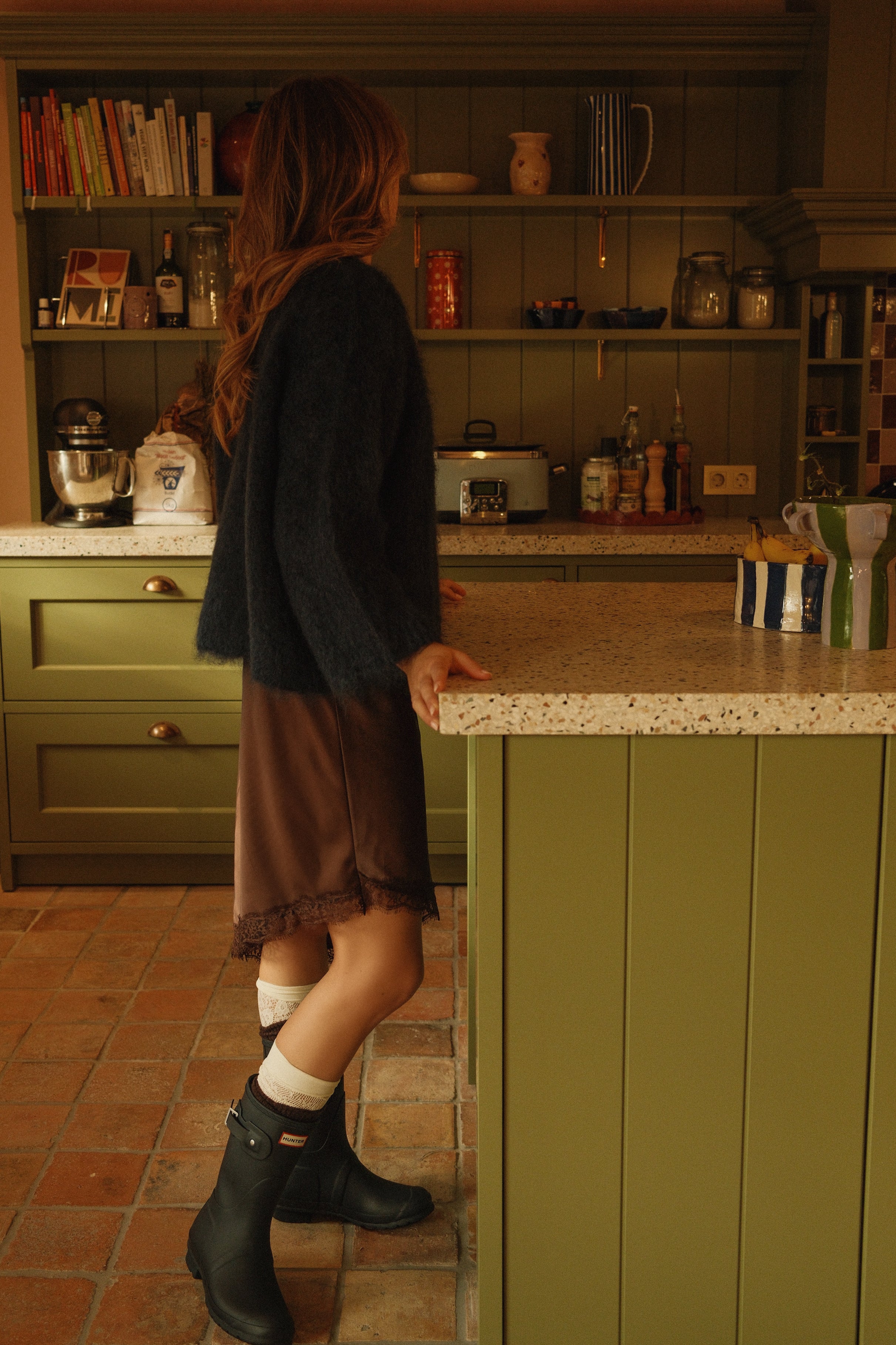 THE MOHAIR CLOUD KNIT NAVY