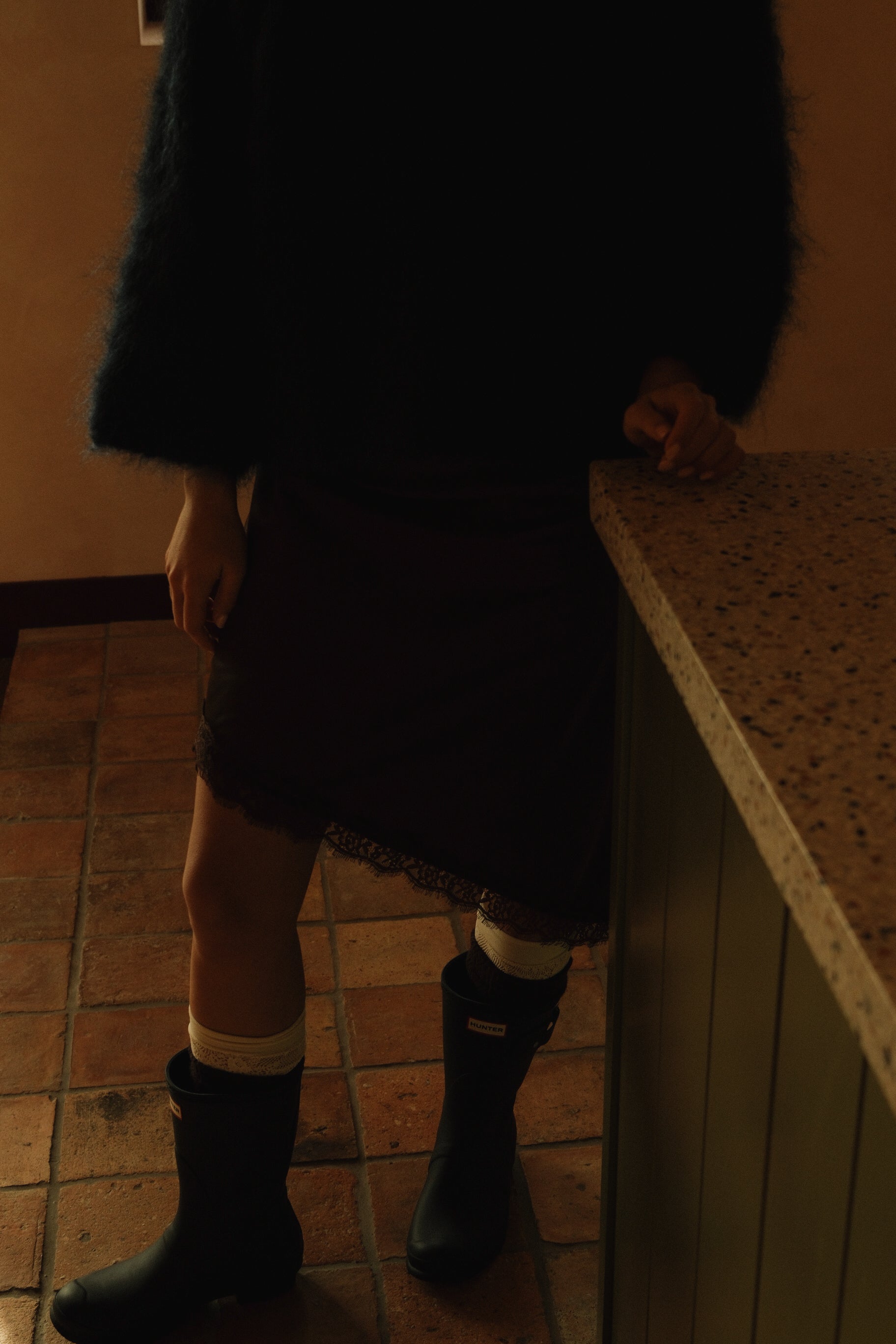 THE MOHAIR CLOUD KNIT NAVY