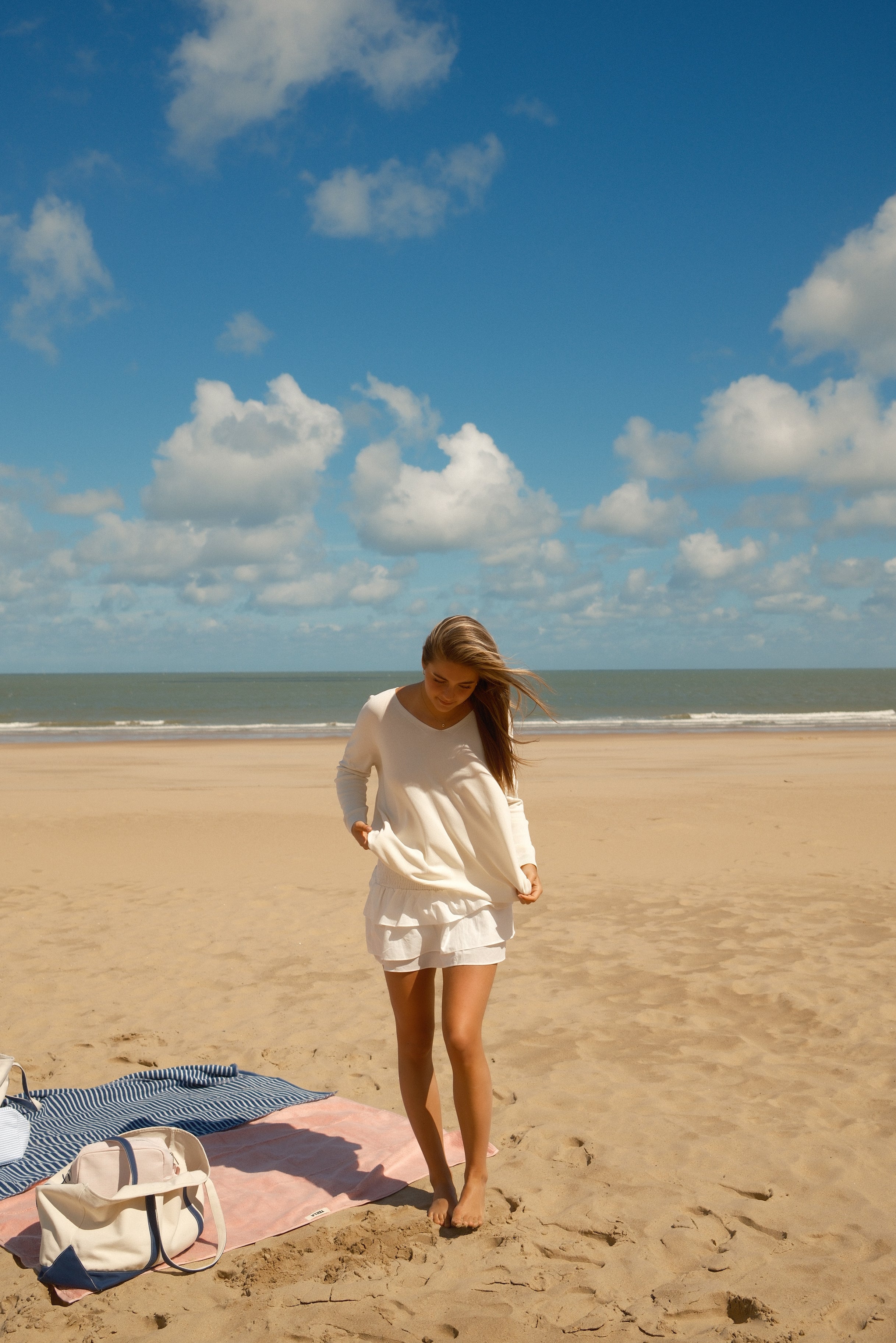 ANNIE SKIRT OFF-WHITE