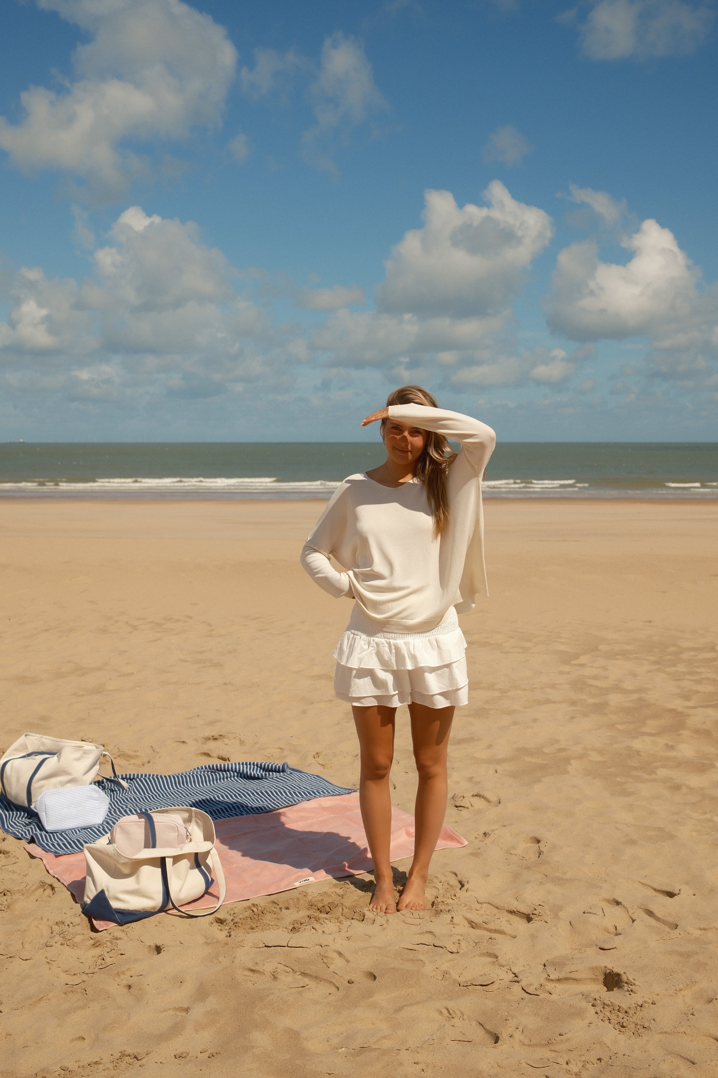 ANNIE SKIRT OFF-WHITE