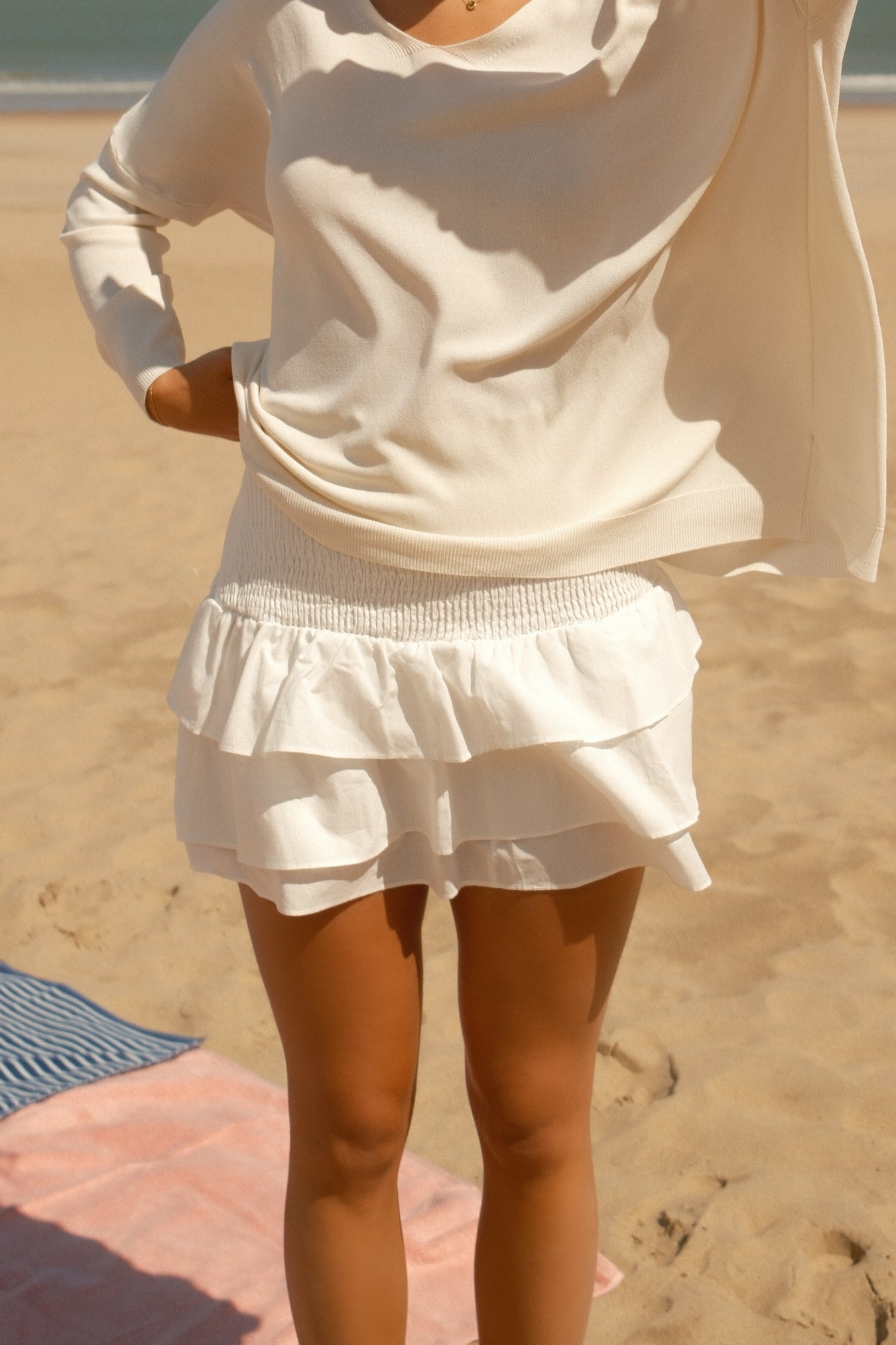 ANNIE SKIRT OFF-WHITE
