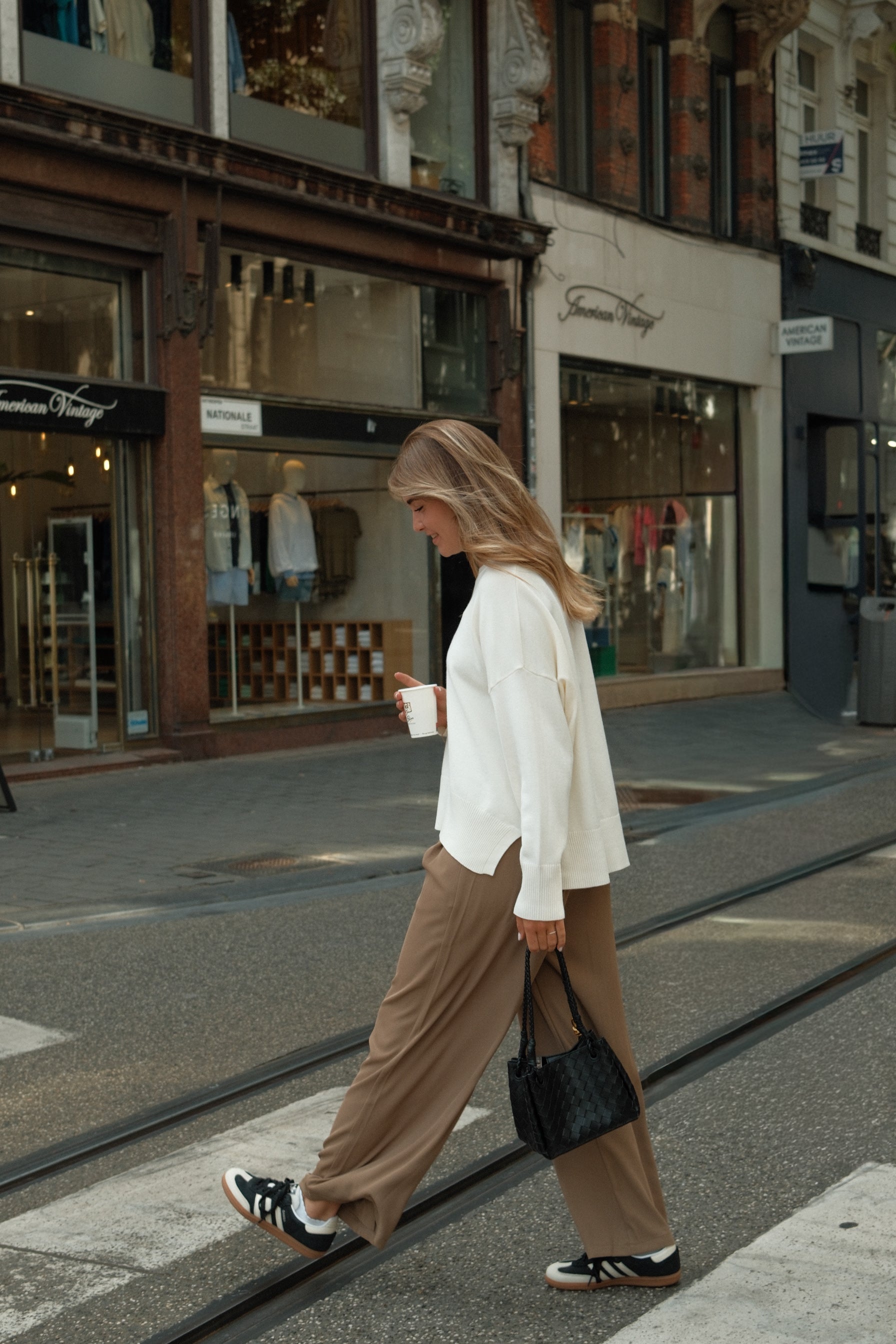 WIDE NOLA PANTALON TAUPE