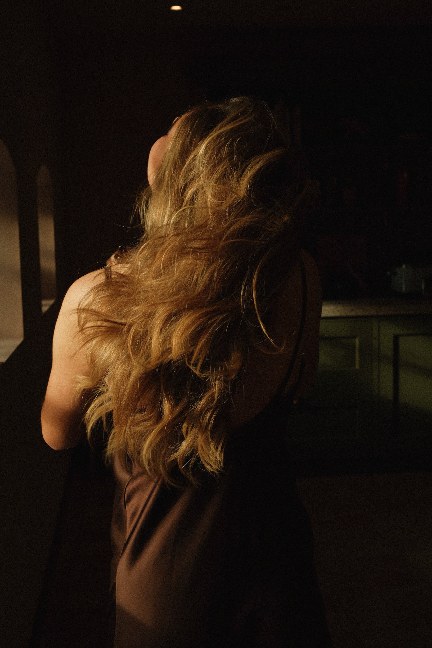 LACY DRESS CHOCOLATE