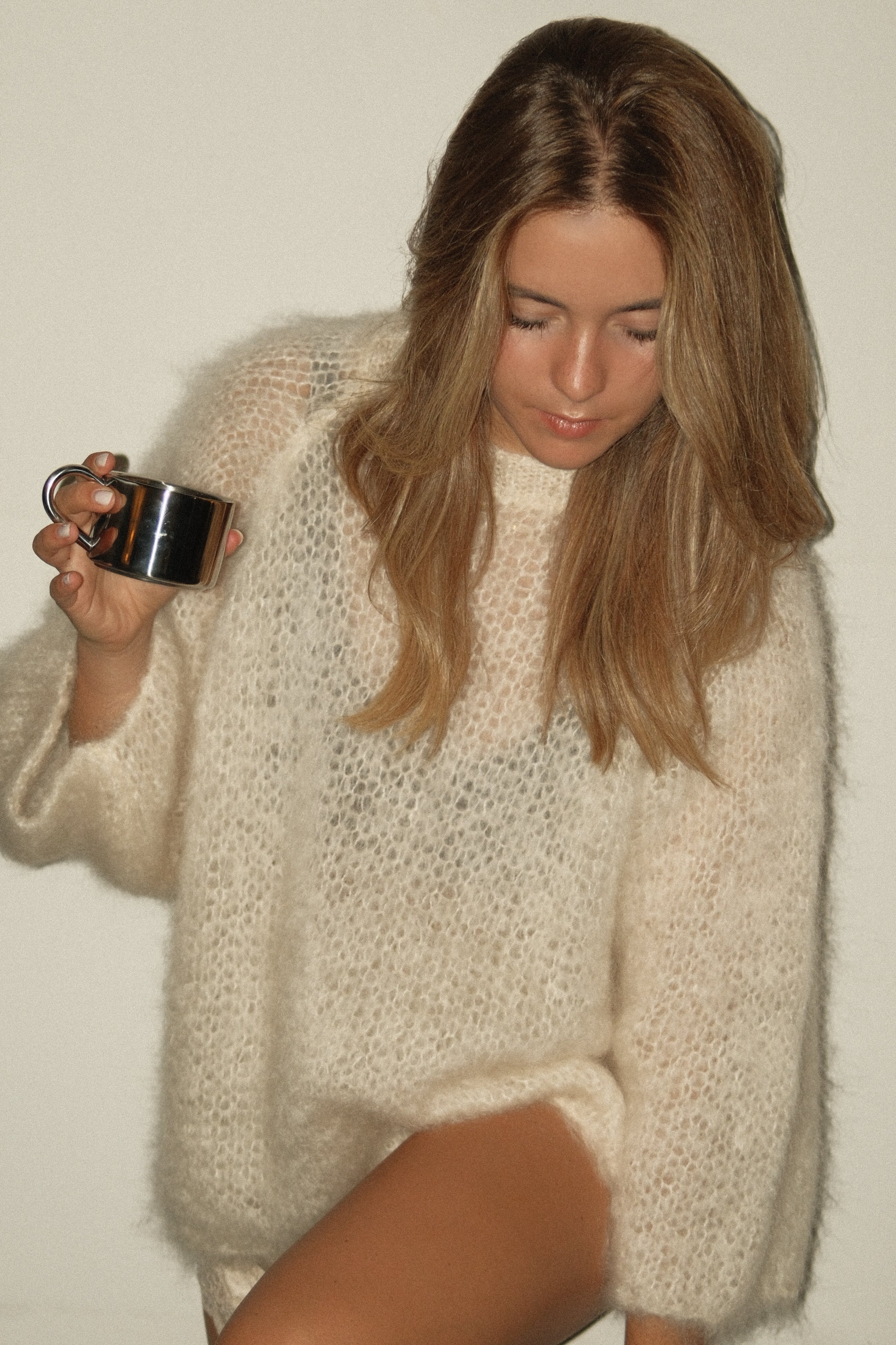 THE MOHAIR CLOUD KNIT OFF-WHITE