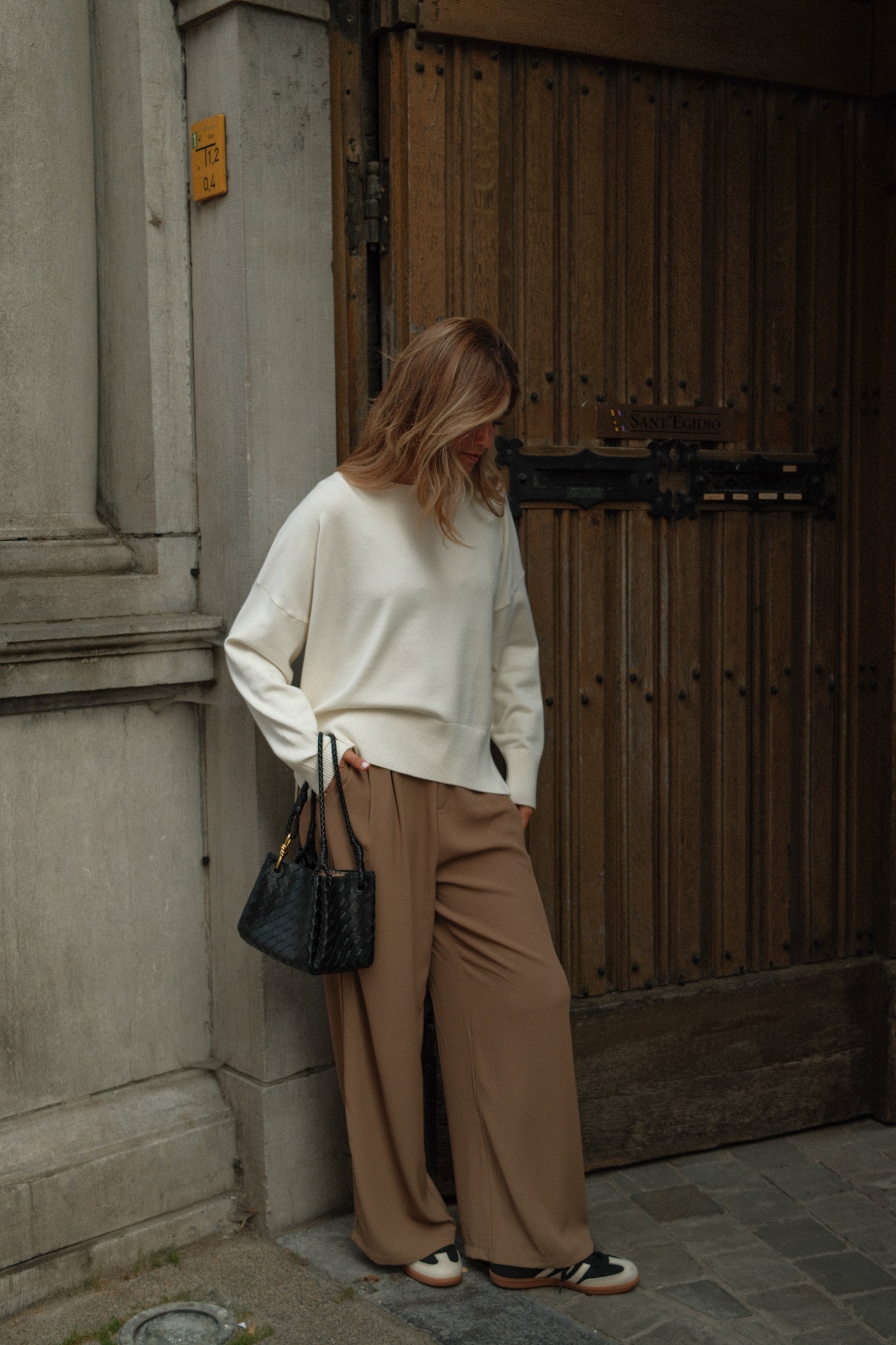 WIDE NOLA PANTALON TAUPE