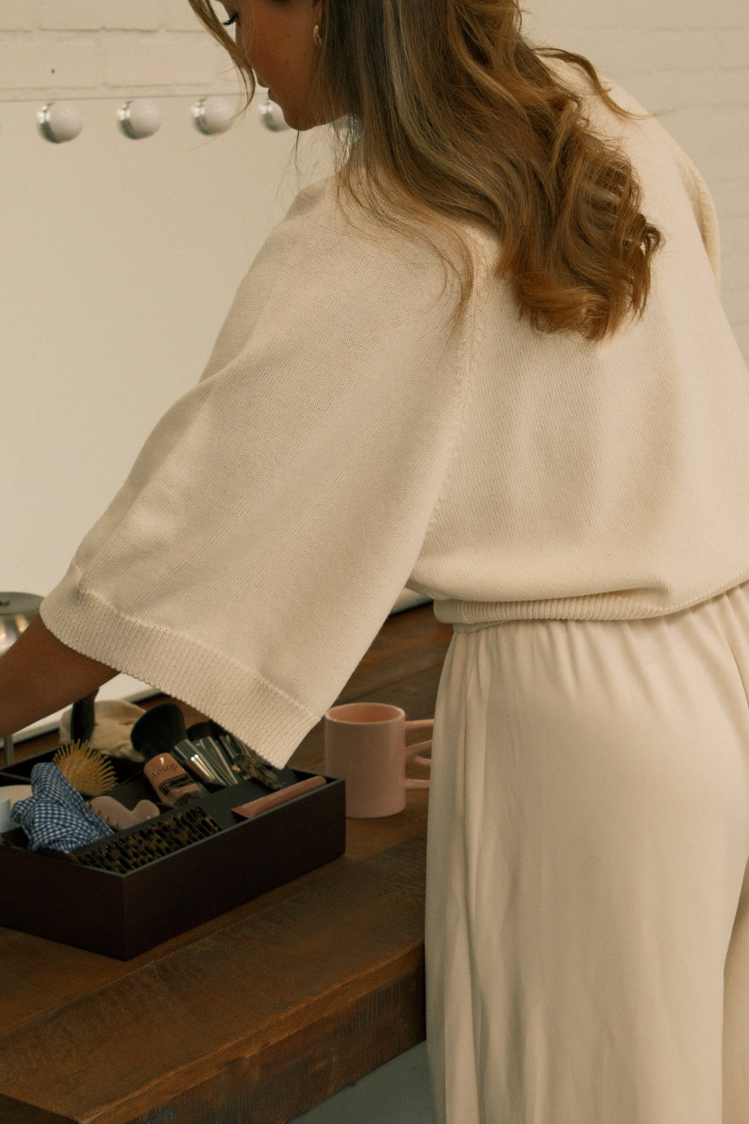 THE COTTON SAAR KNIT ECRU